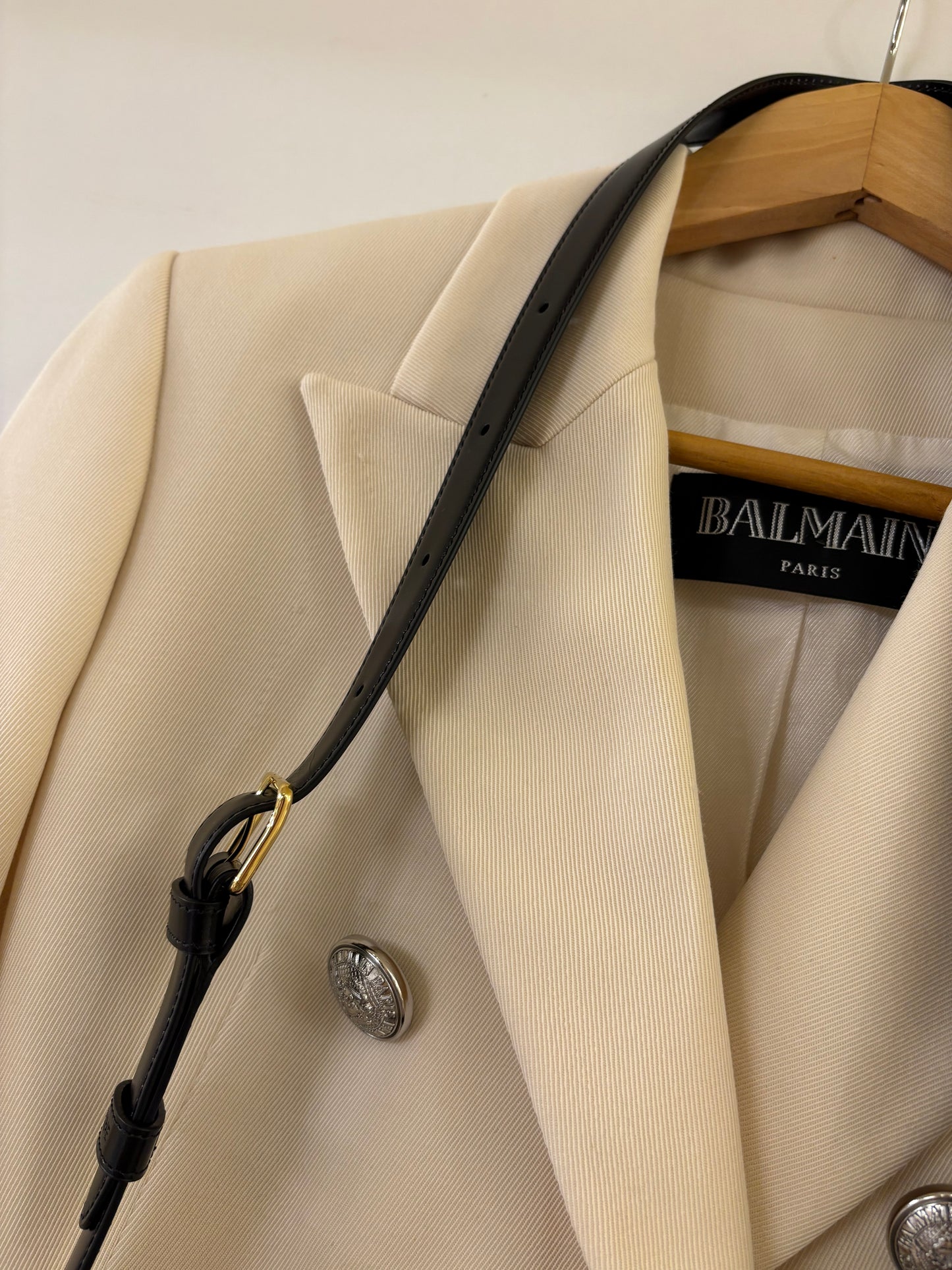 Balmain blazer doppio petto lana