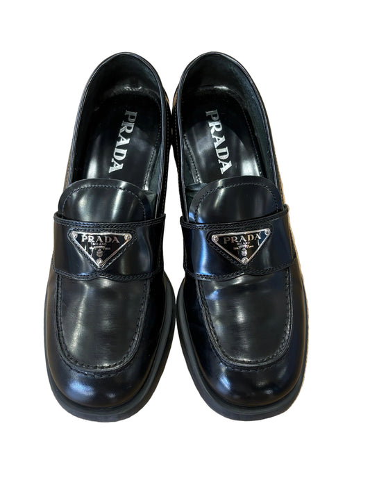 Prada mocassini in pelle spazzolata .37