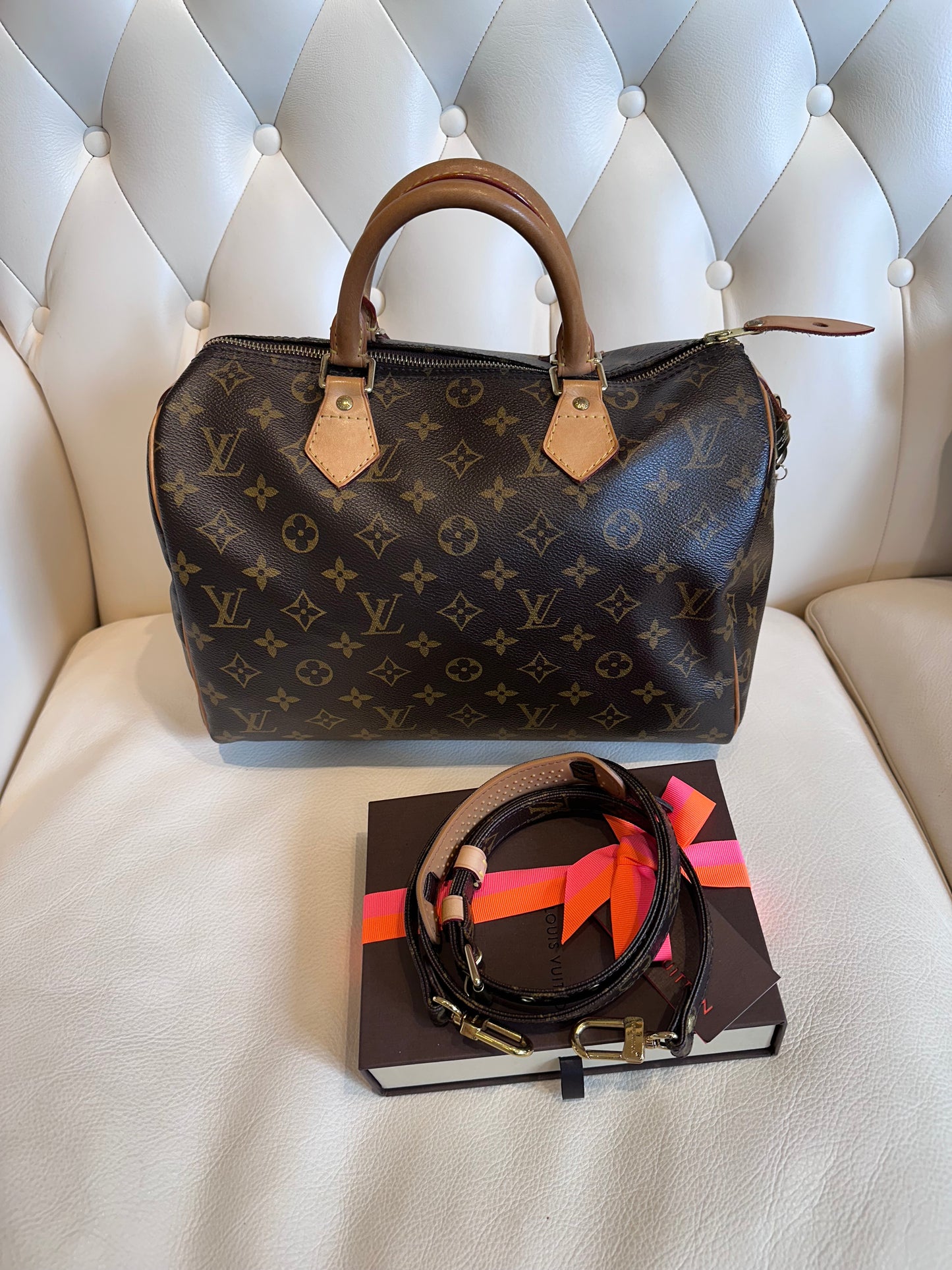 Louis Vuitton Speedy 30 con tracolla