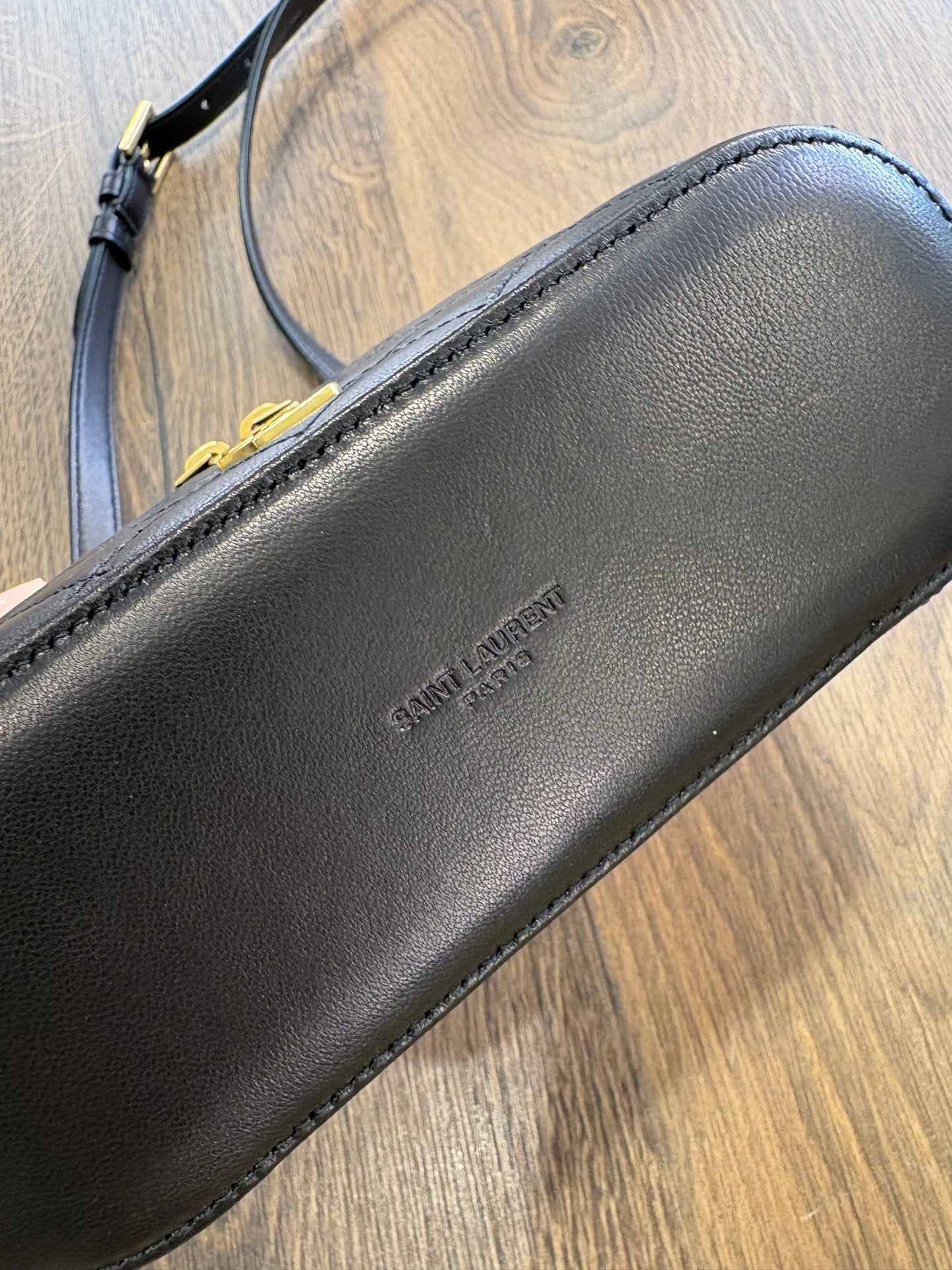 YSL GABY VANITY IN PELLE DI AGNELLO NERO. NUOVA