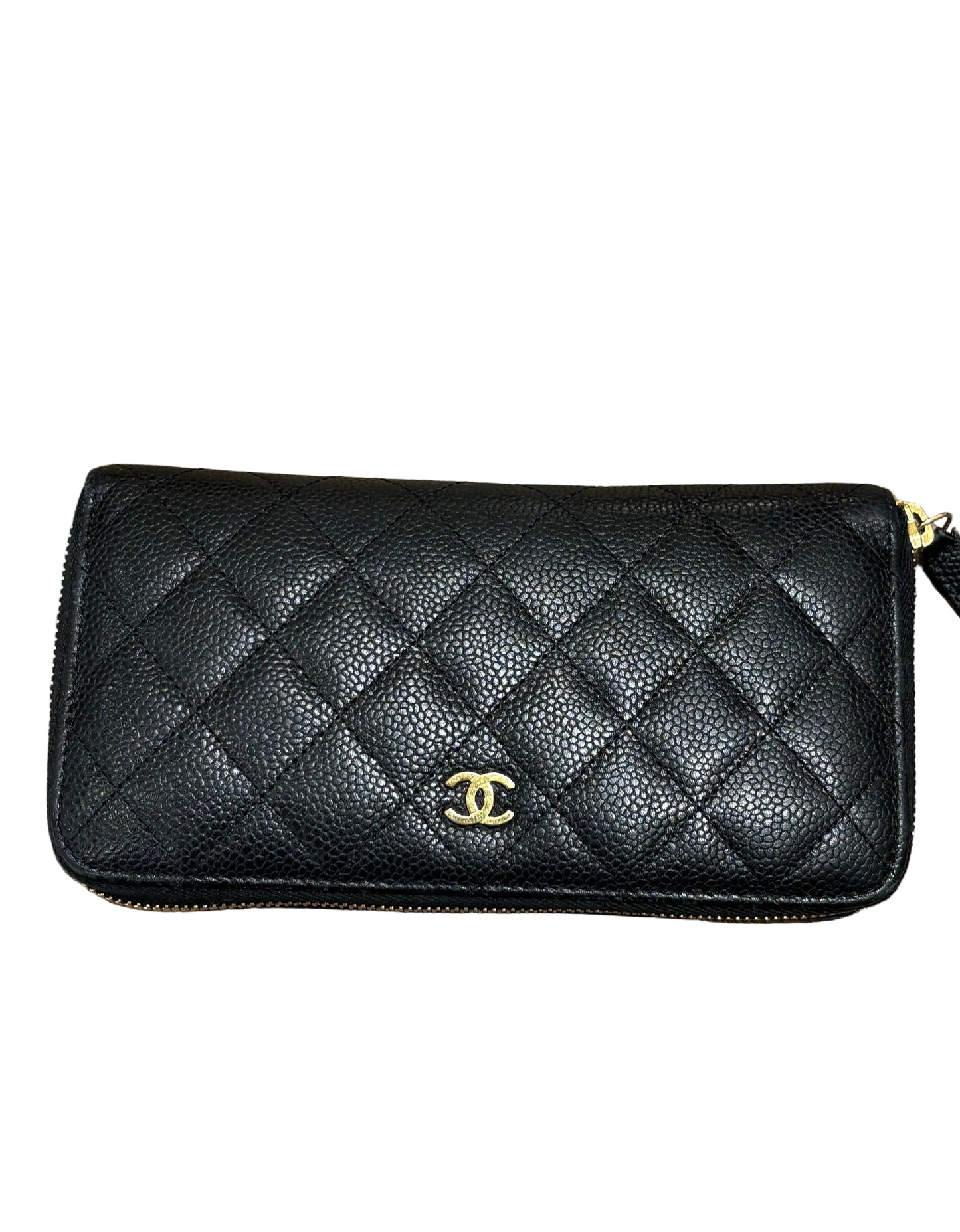Chanel Portafoglio  Timeless in Pelle Caviar e Oro