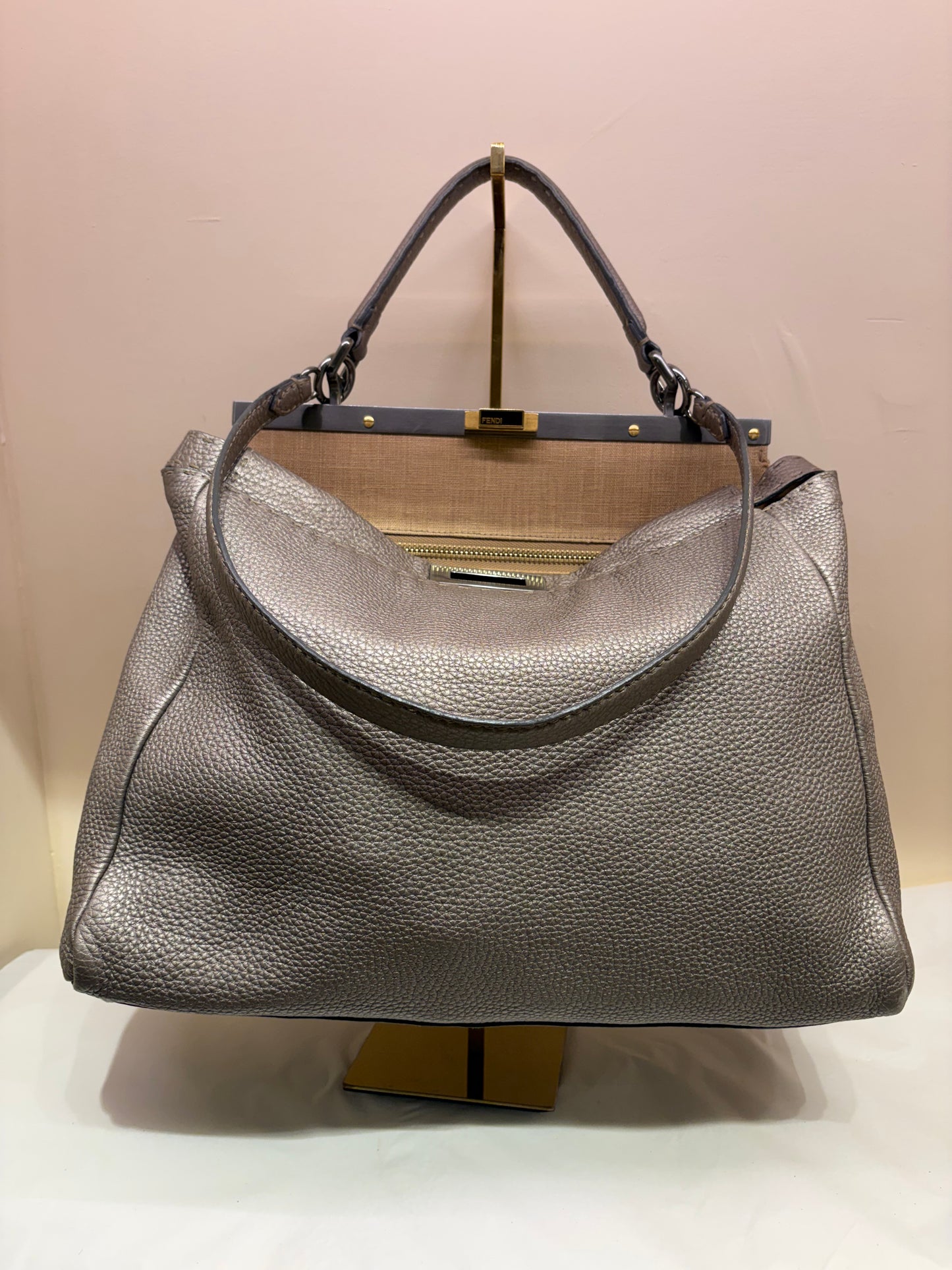 Fendi Peekaboo Selleria grigio / tortora