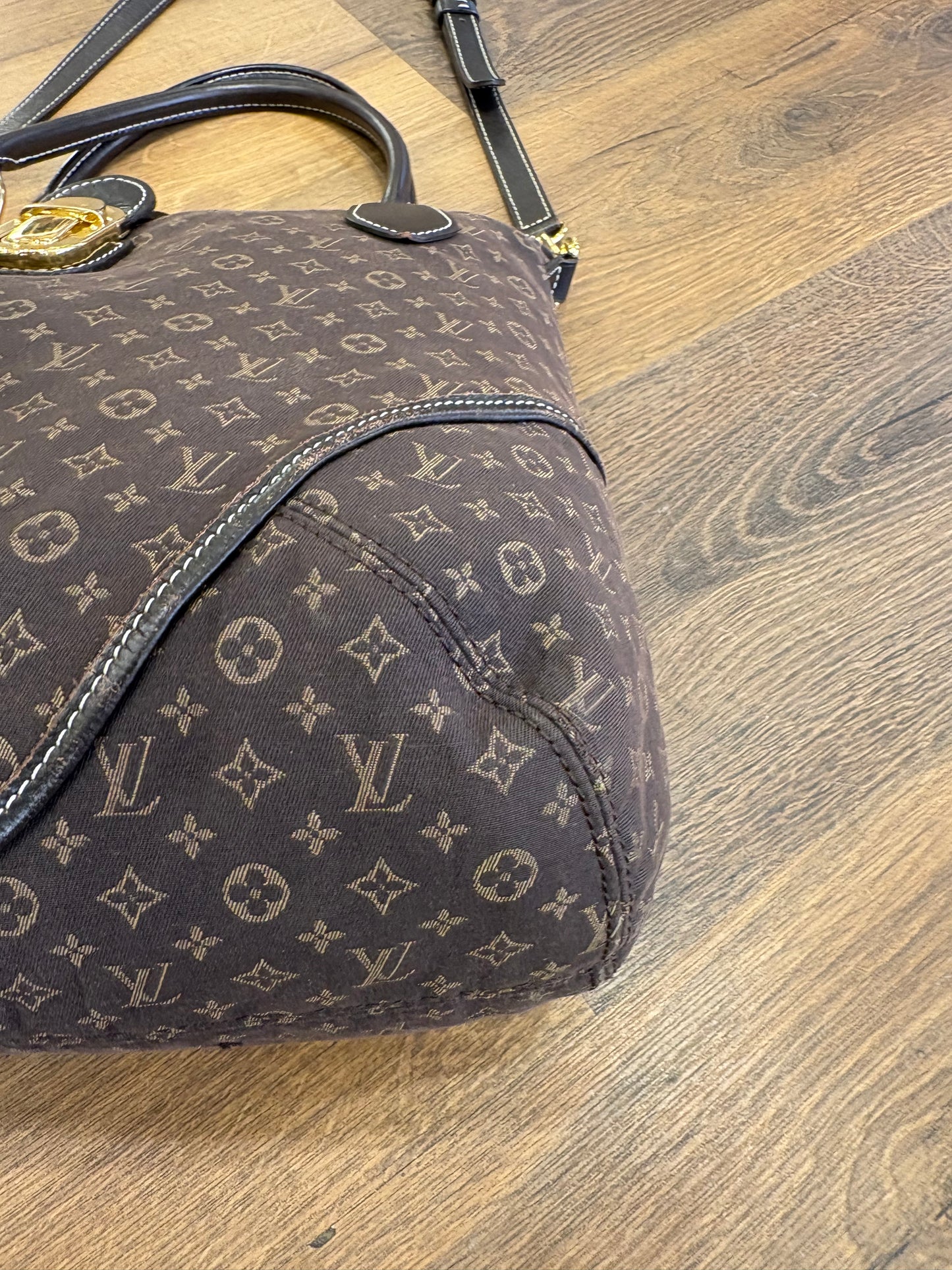 Louis Vuitton Monogram Idylle Elegie in tela marrone con finiture in pelle
