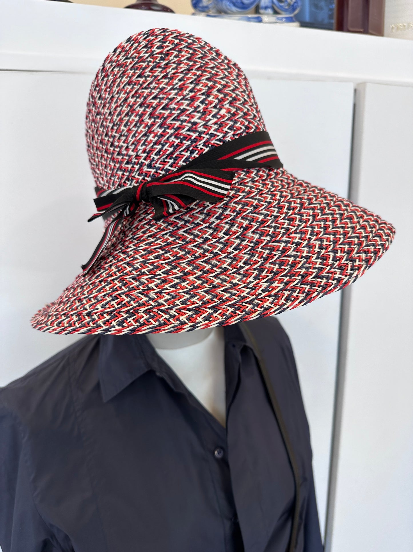 Giorgio Armani Cappello in tessuto intrecciato mis57