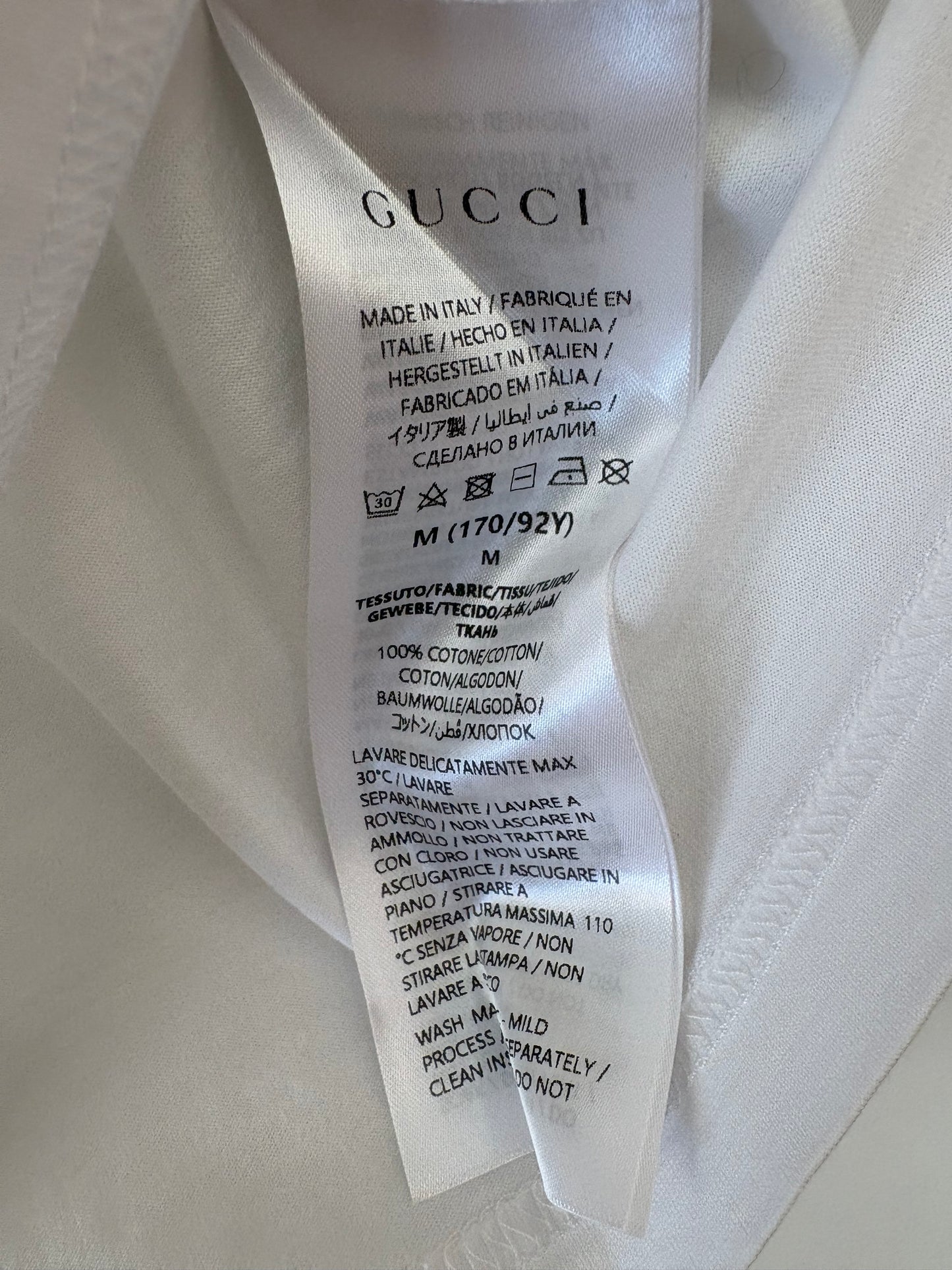 Gucci t-shirt Crop Top "Mykonos" d'Ispirazione Rétro. Nuovo