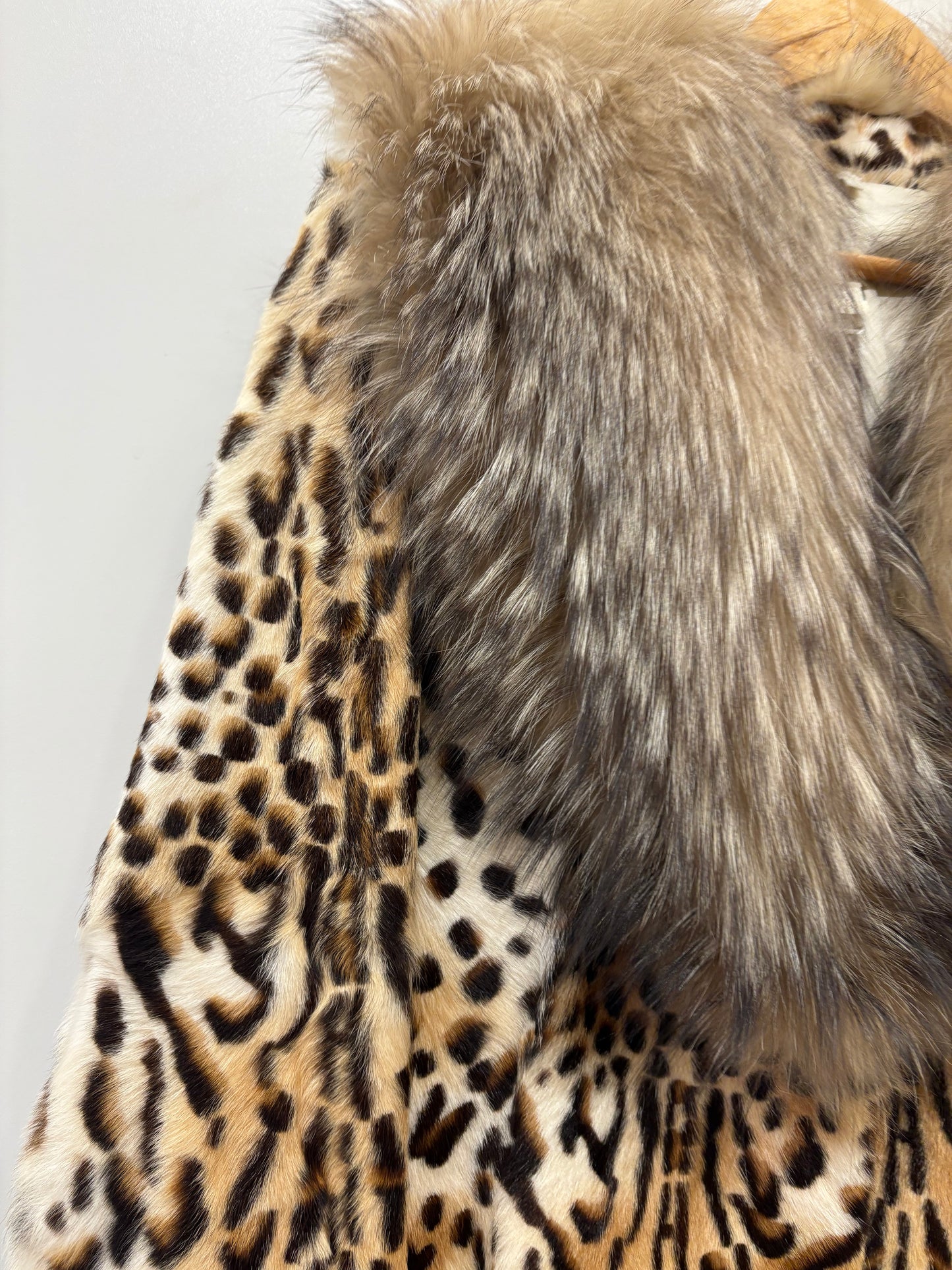 Giacca in lapin e revers in volpe .ita Xs