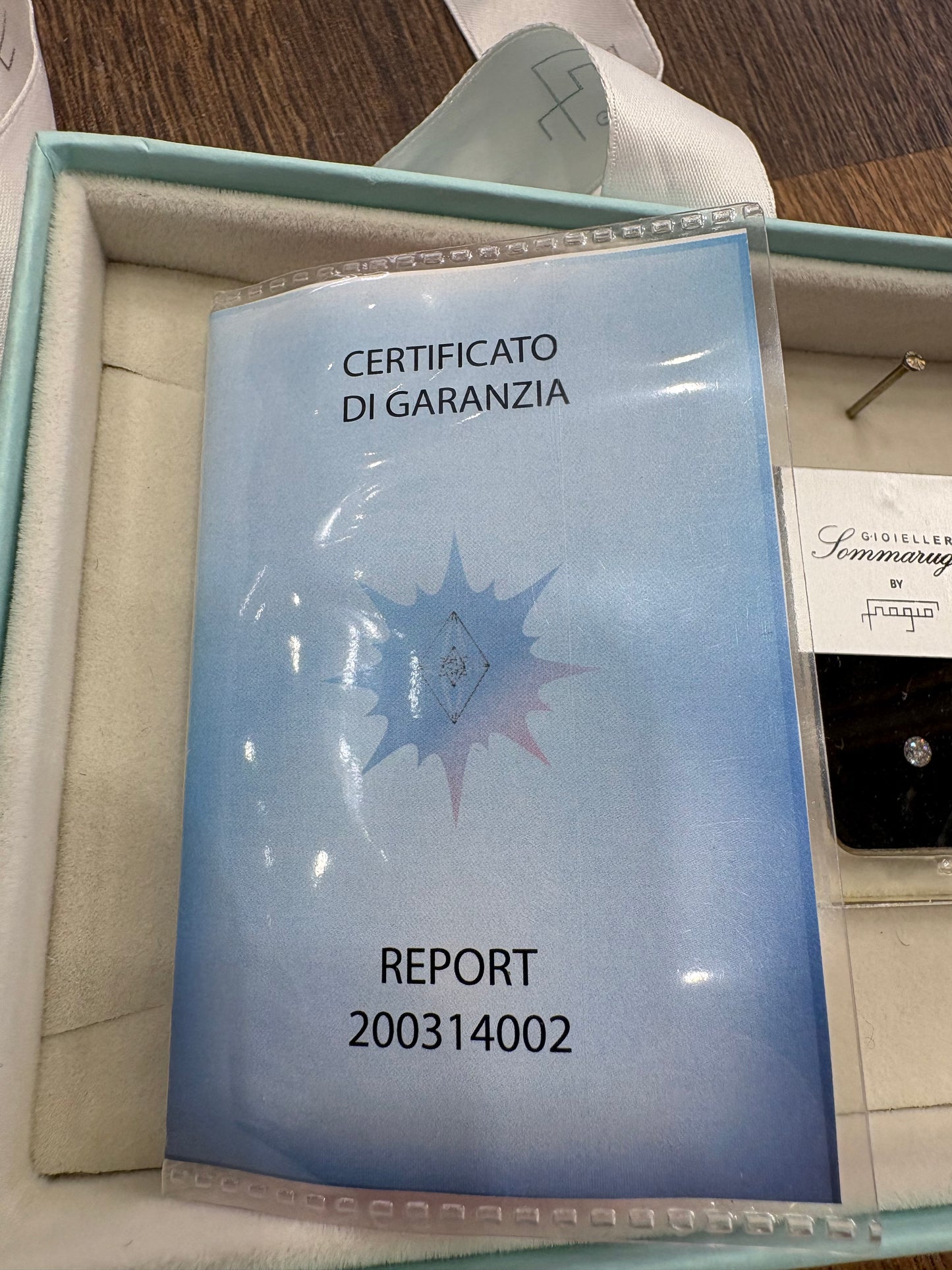 Diamante 0.20 bilaterali certificato gemmologico