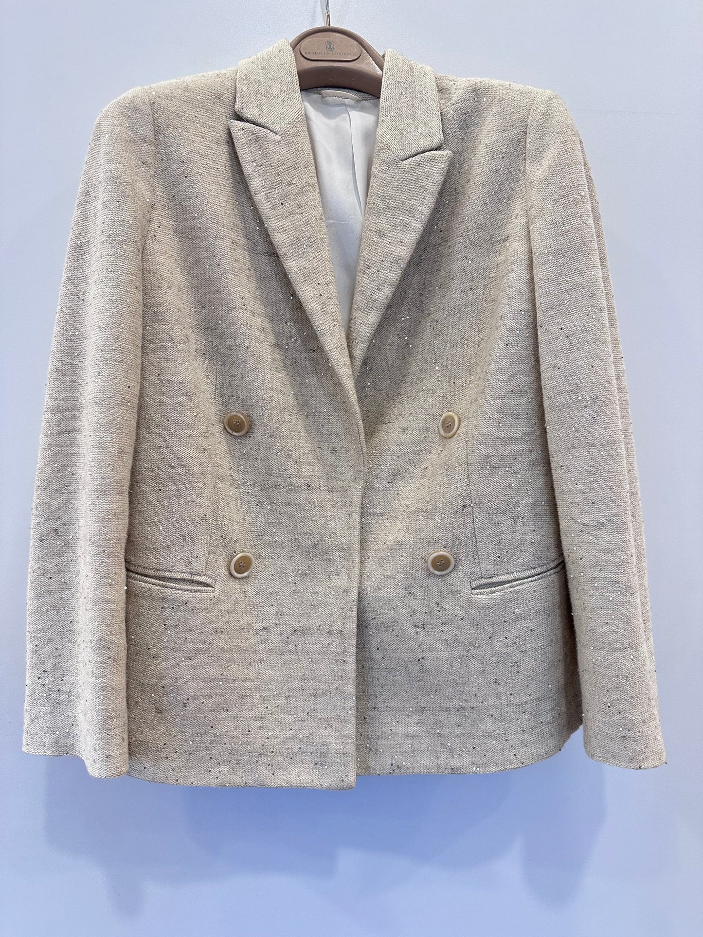 Brunello Cucinelli blazer lino e seta 40