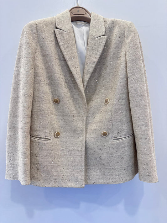 Brunello Cucinelli blazer lino e seta 40