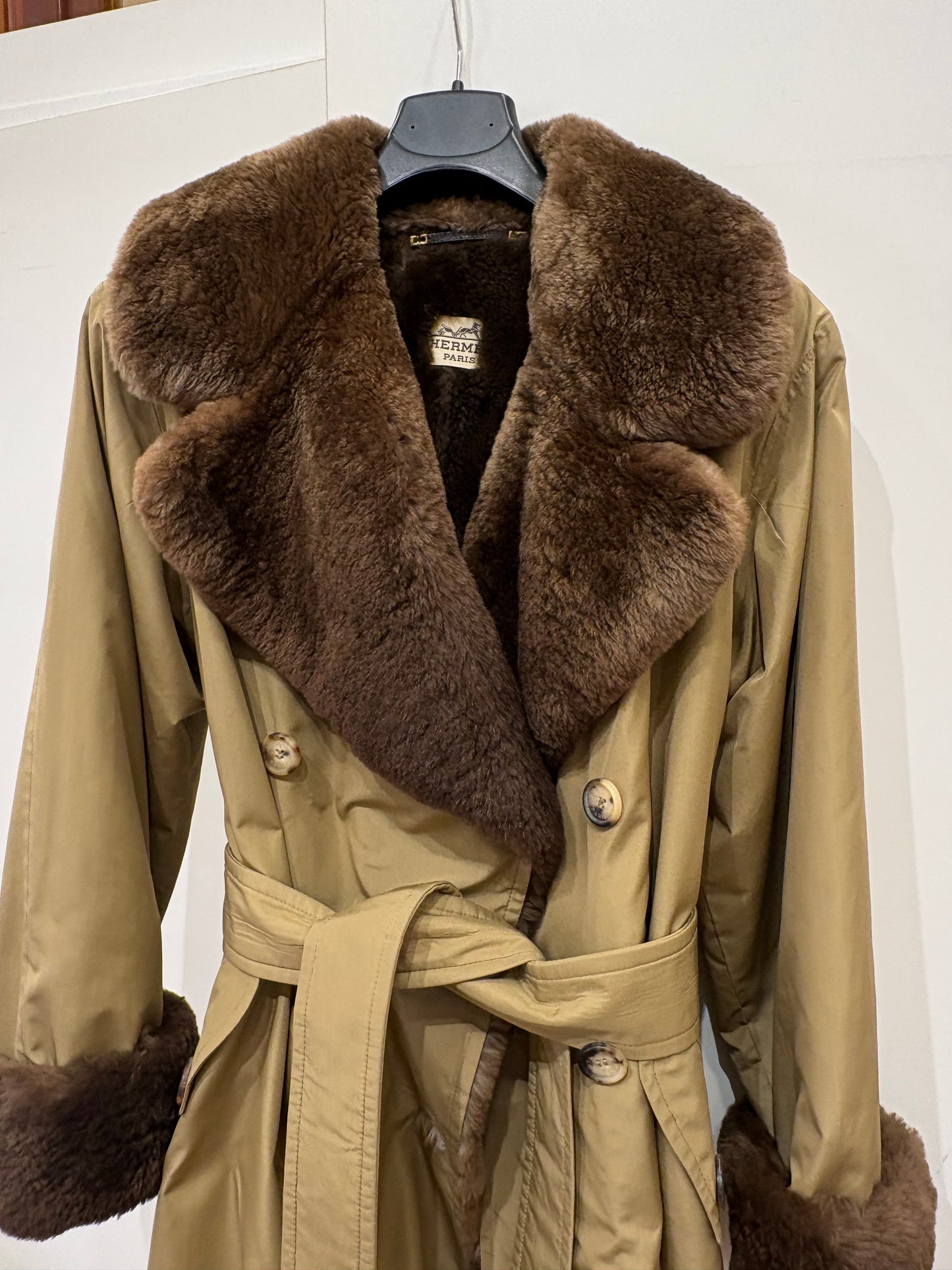 Hermès Fur Trench Coat