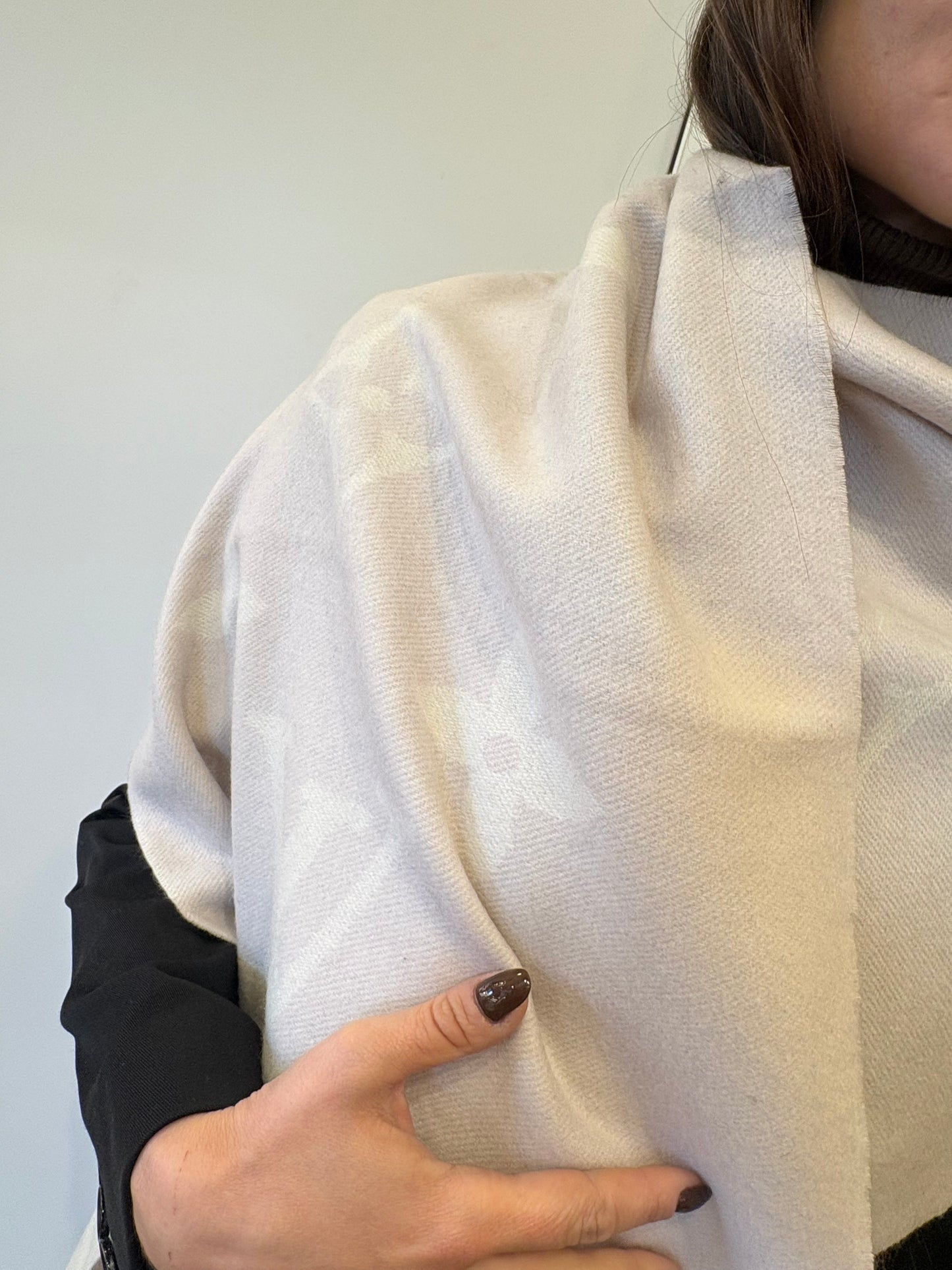 Louis Vuitton sciarpa Reykjavik in puro cashmere nuova