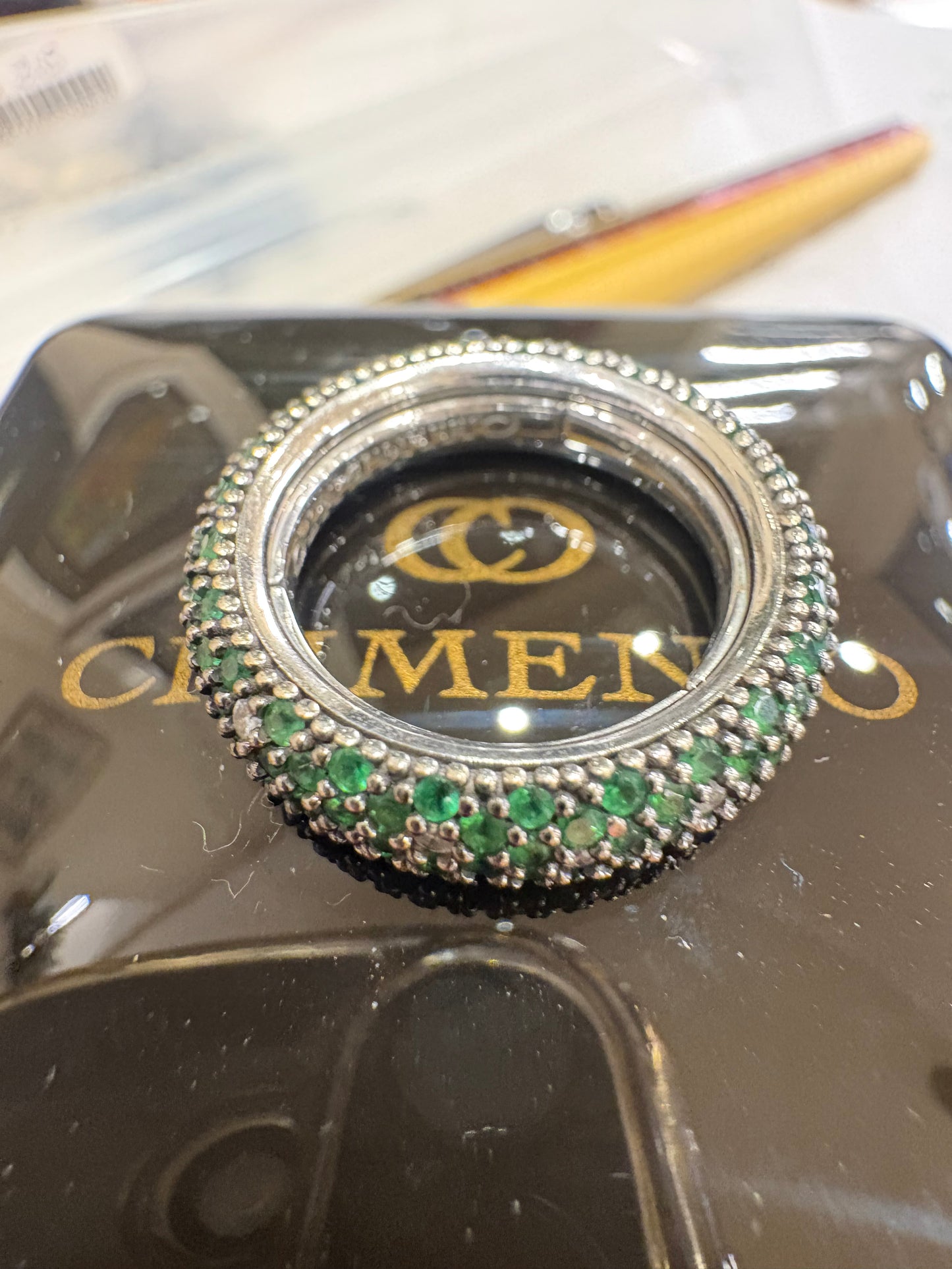 Chimento anello in oro collezione Star diamanti e tzavorite