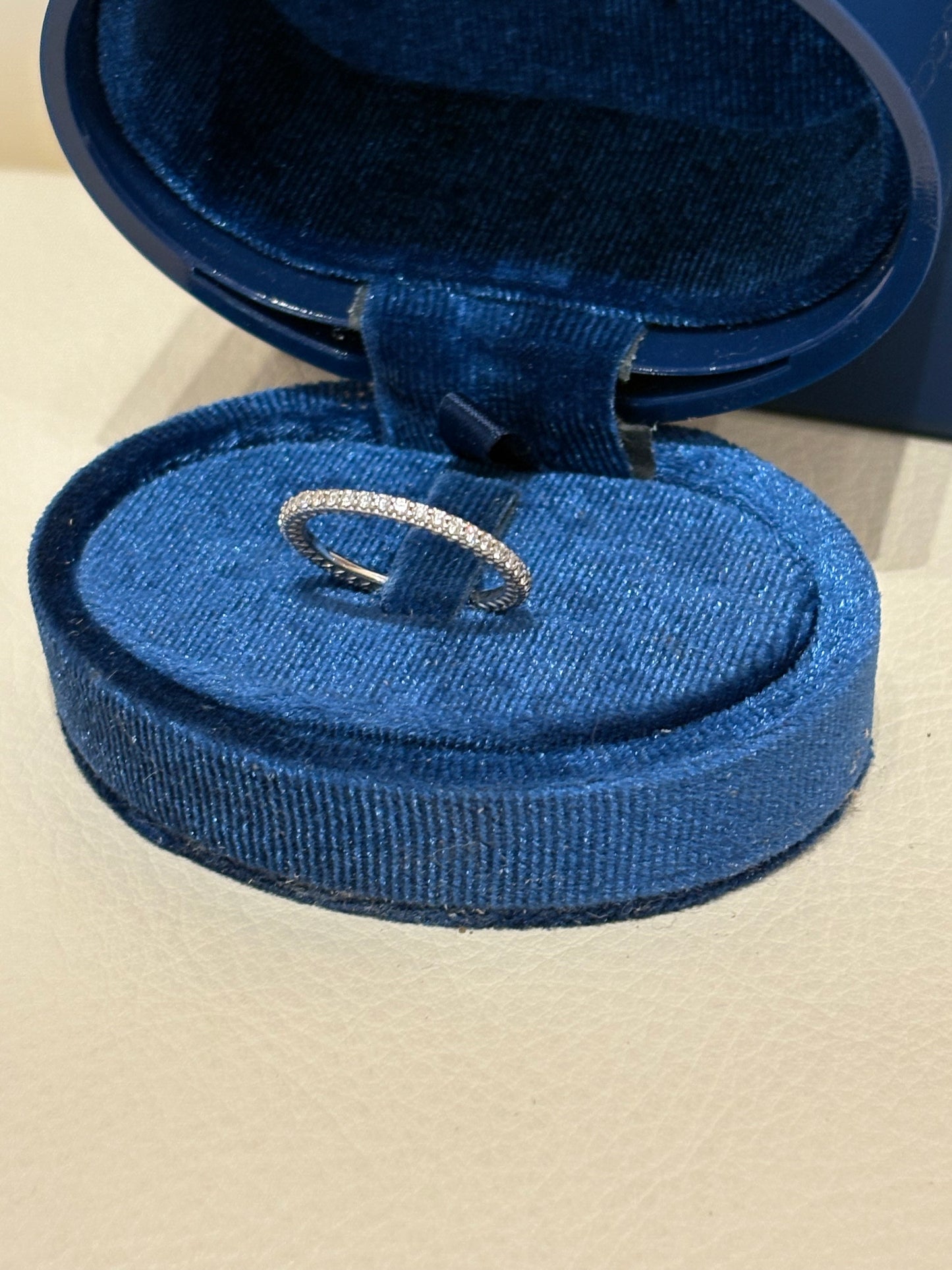 Recarlo anello in oro bianco con diamanti mis13