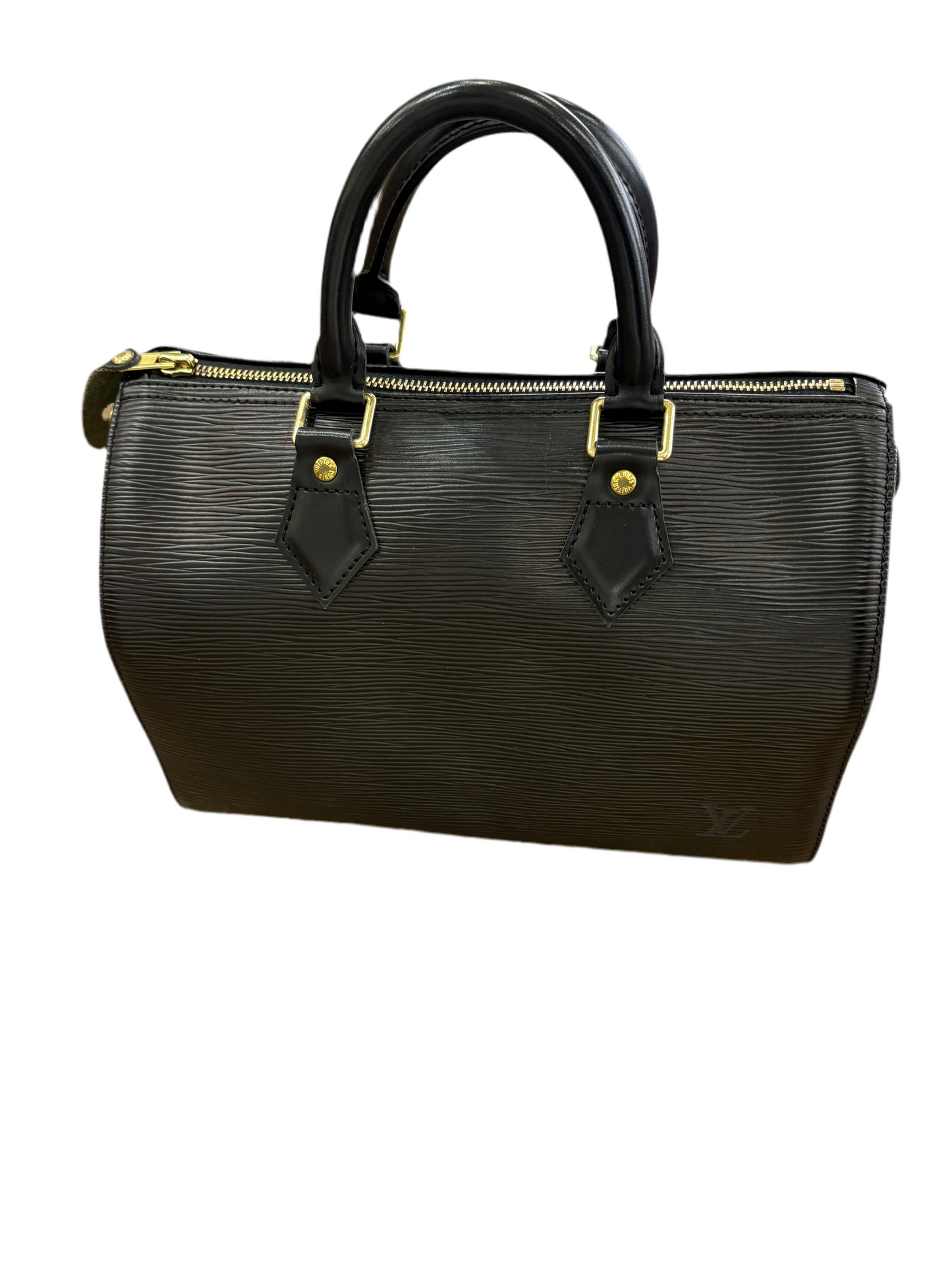 Louis Vuitton speedy in pelle epi nero