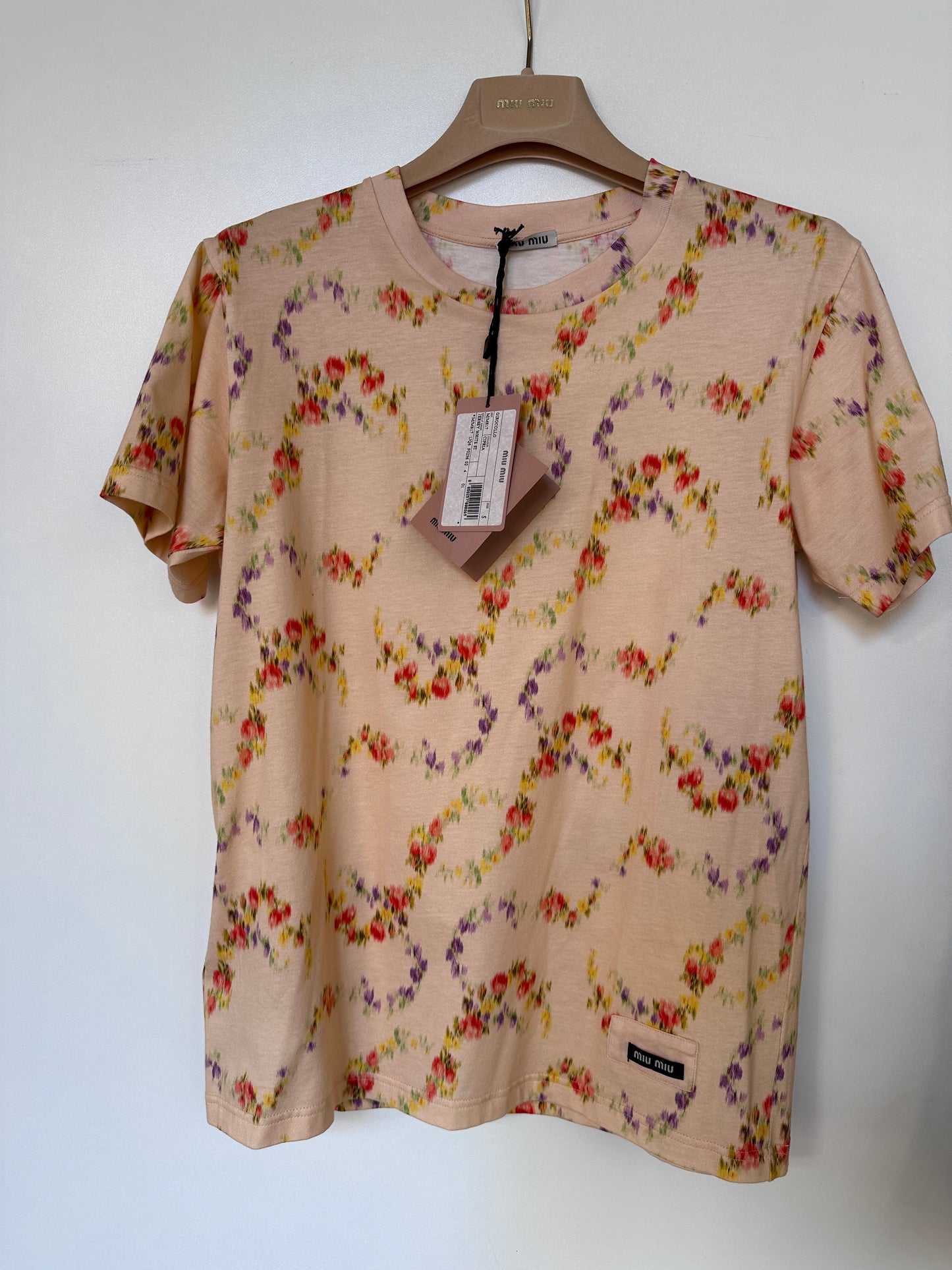 Miu Miu t-shirt cipria S