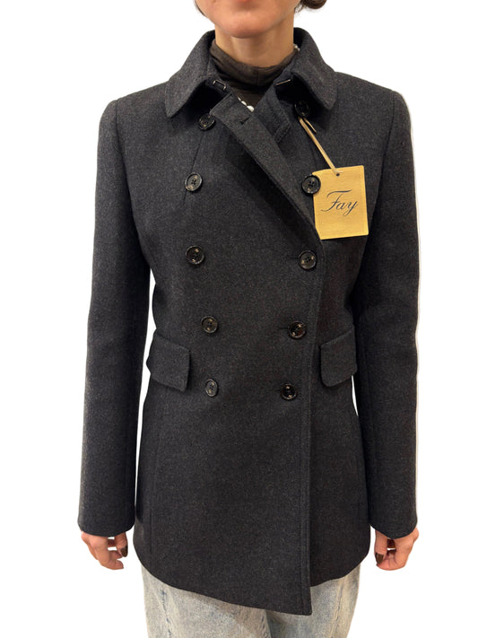 Fay cappottino pura lana antracite 40 nuovo
