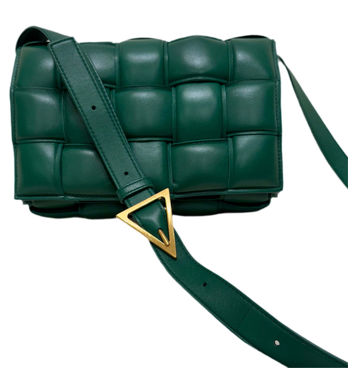 Bottega Veneta Cassette pelle di agnello verde