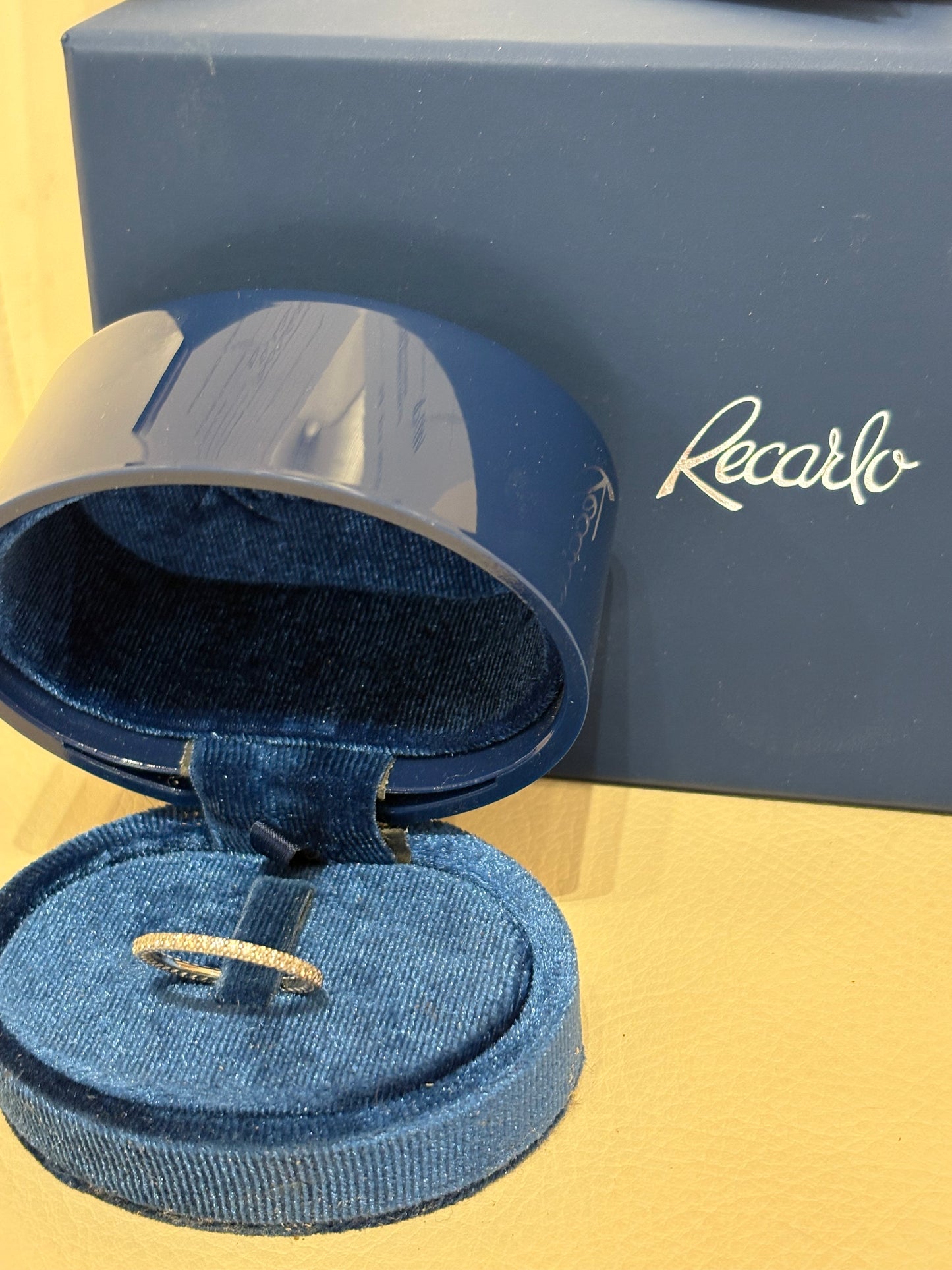 Recarlo anello in oro bianco con diamanti mis13