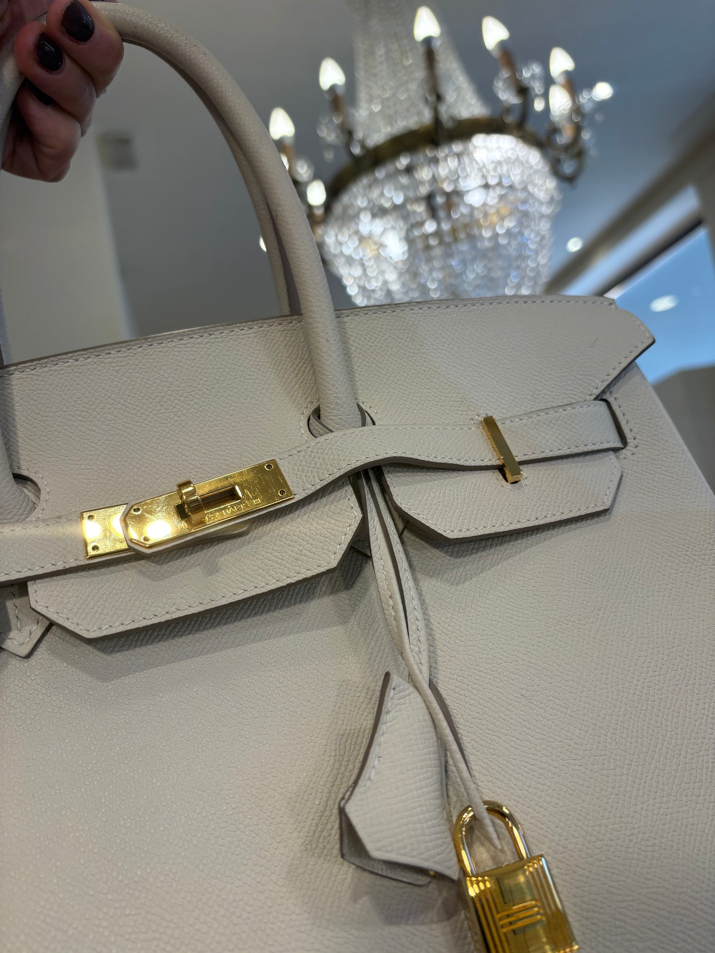 Hermès Birkin 35 colore Craie hardware  gold (Copia)