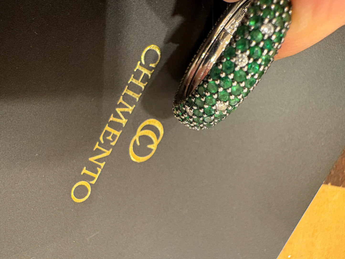 Chimento anello in oro collezione Star diamanti e tzavorite