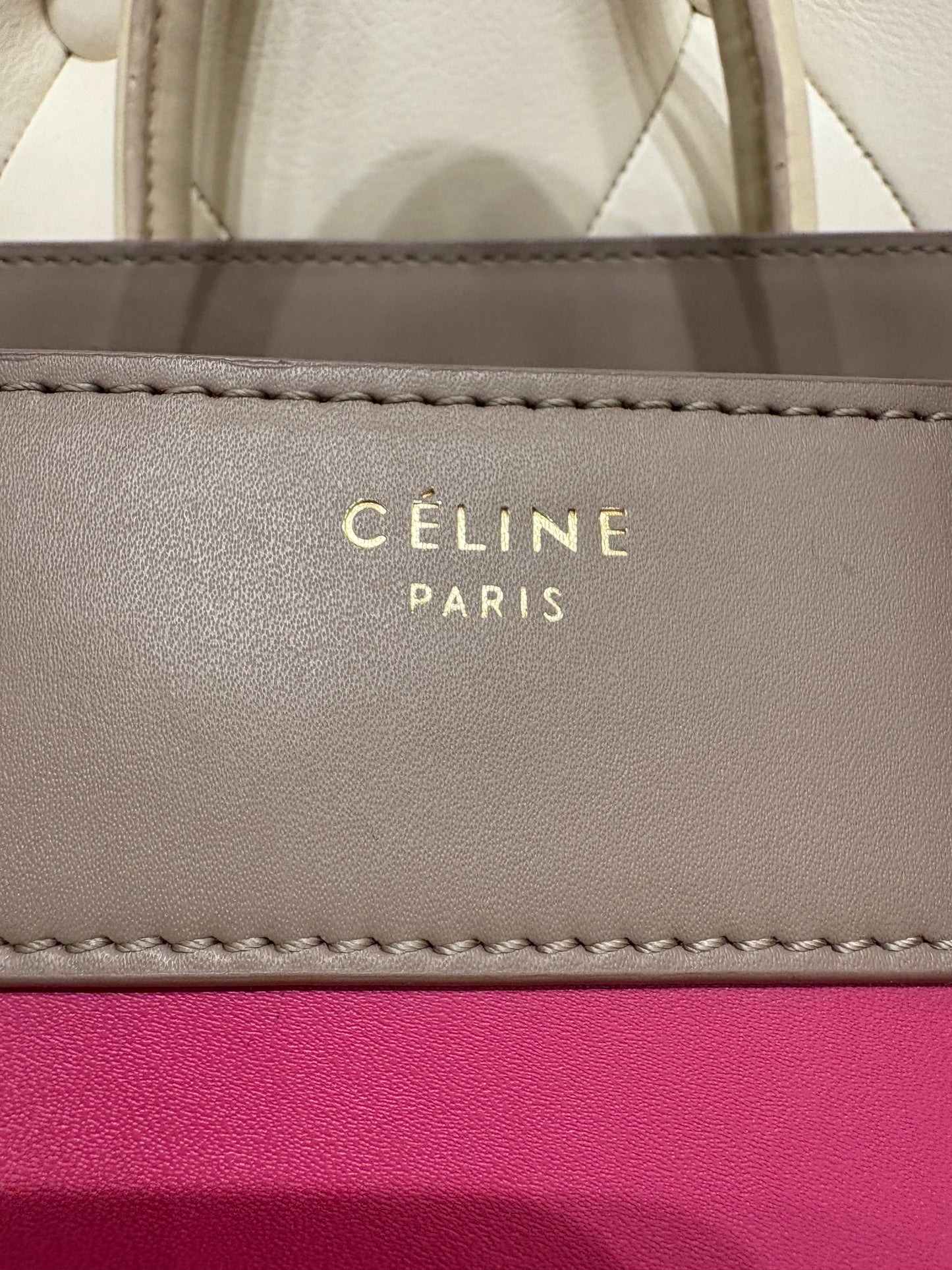 Céline Phantom tricolor in pelle