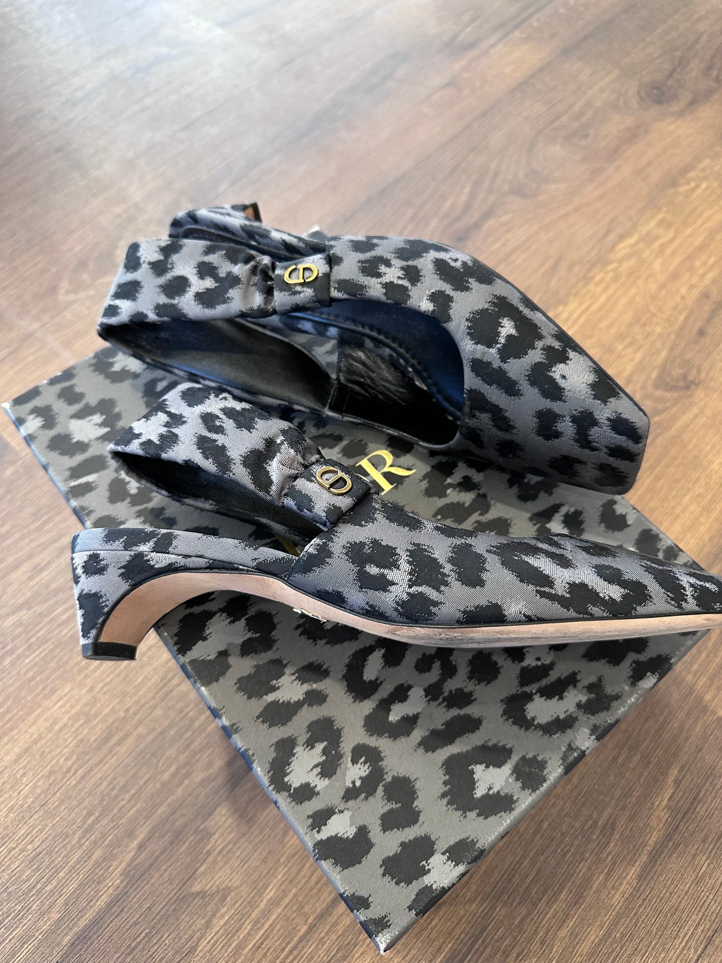 Dior Mizza slingback leo grigio