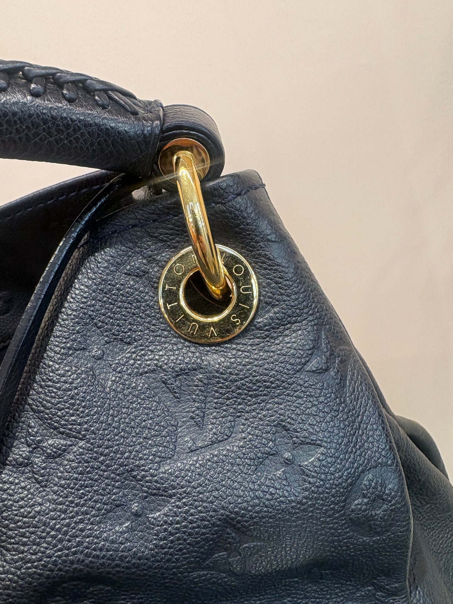 Louis Vuitton Artsy gm in pelle blu notte/midnight blue