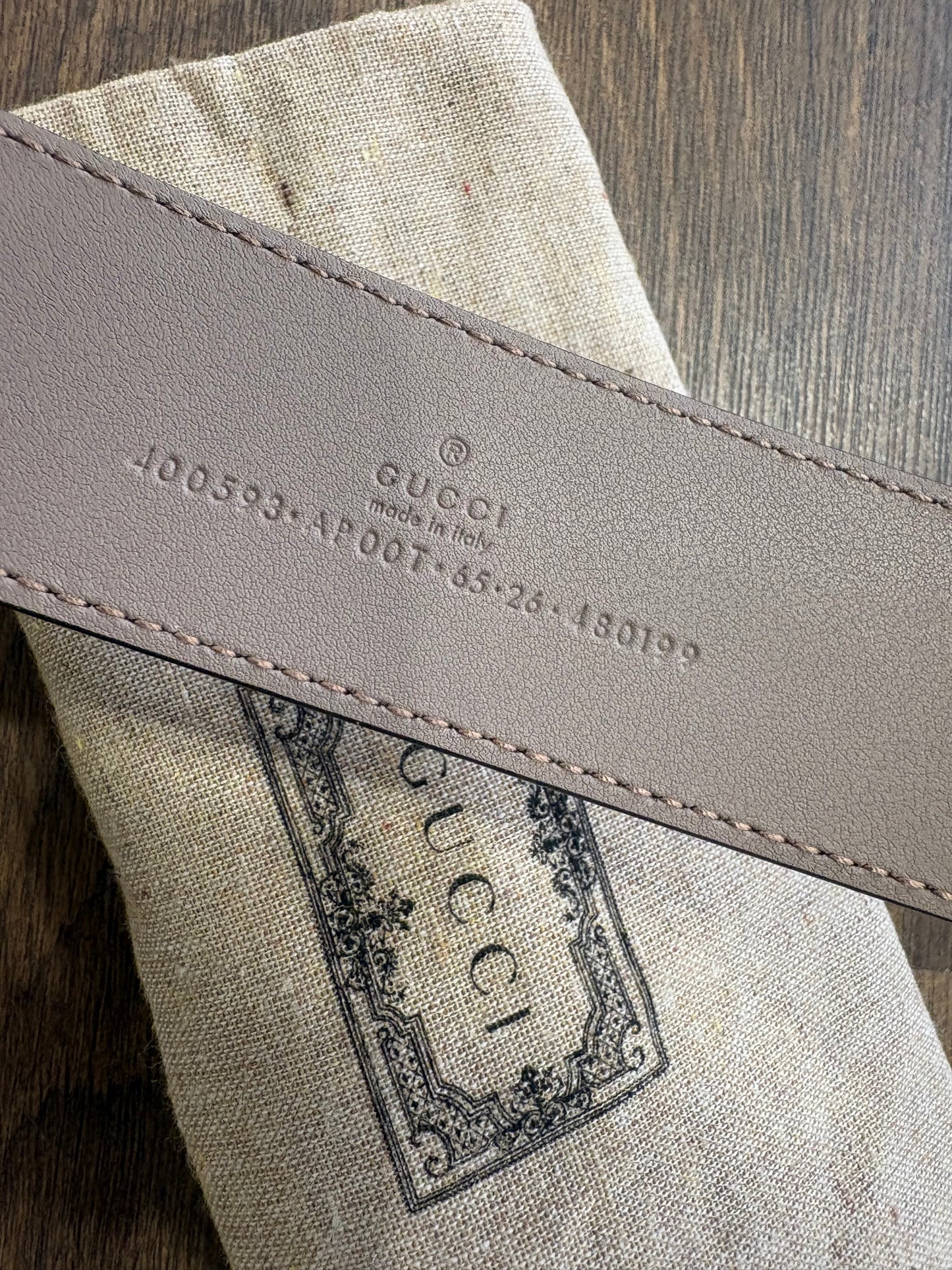 Gucci cintura in pelle mis . 65