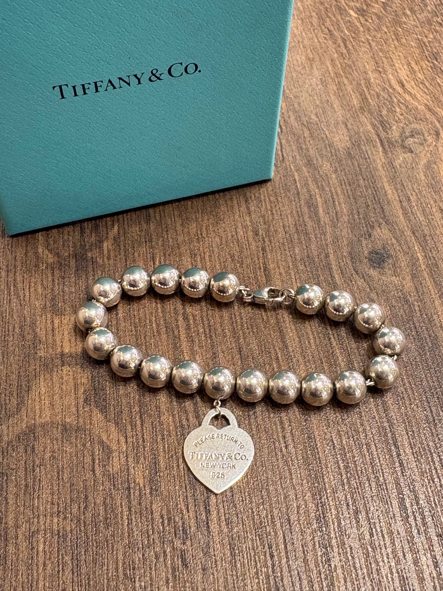 Tiffany &Co. Bracciale Heart Tag in argento, 8 mm ( 19 cm)
