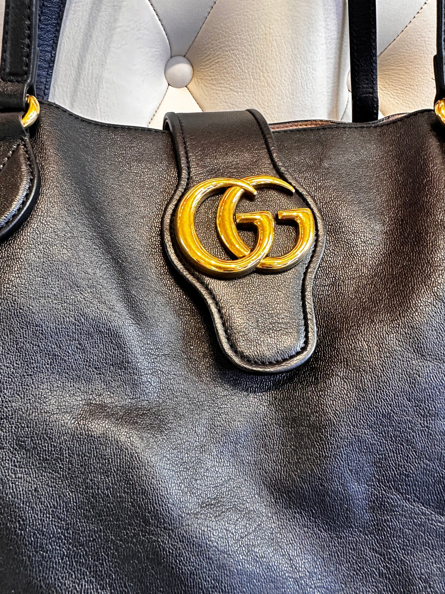 Gucci Dahalia  borsa shopping in pelle