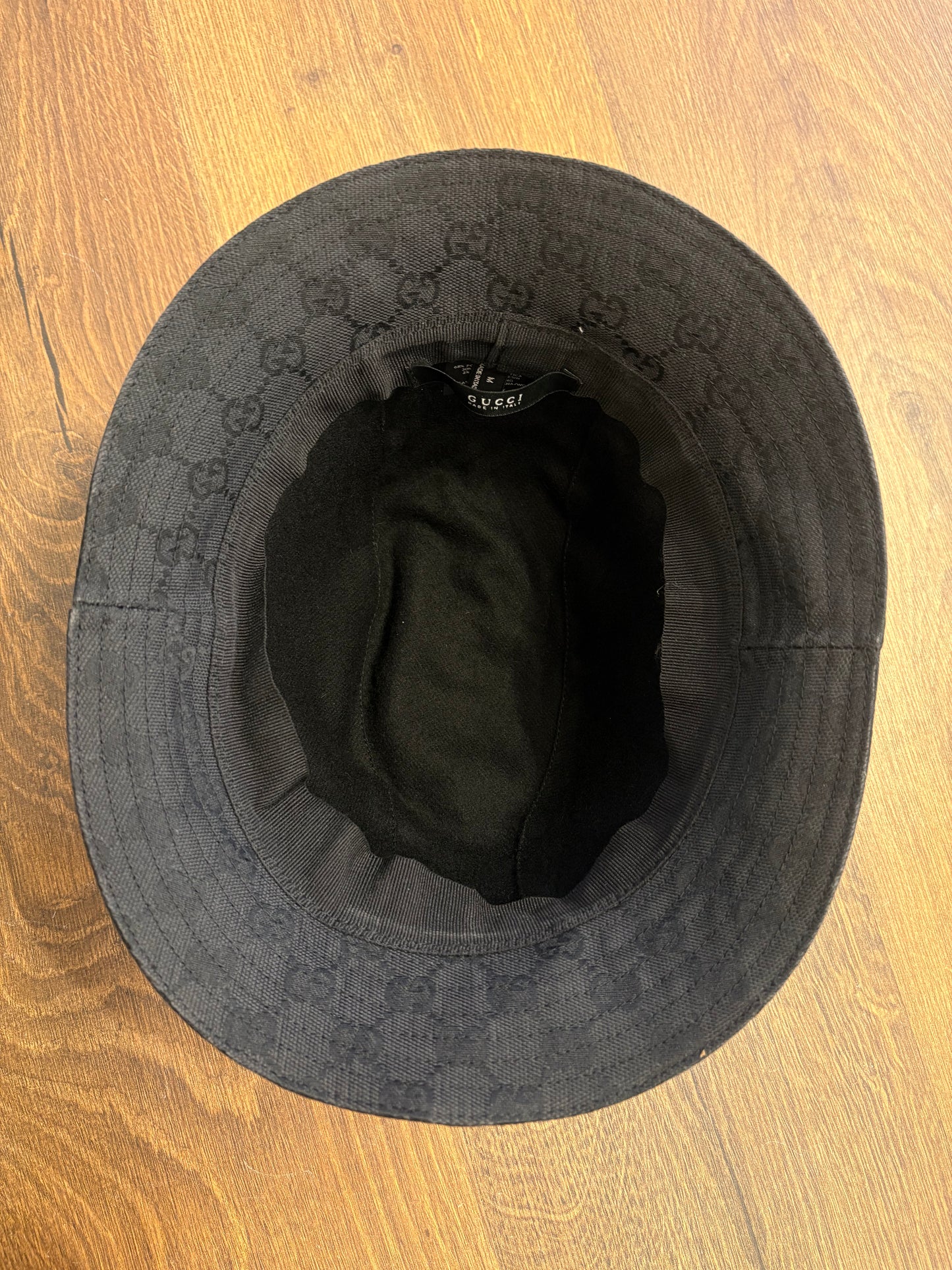 Cappello da Pescatore Gucci GG Supreme in Tessuto Tecnico e Cashmere-Lana
