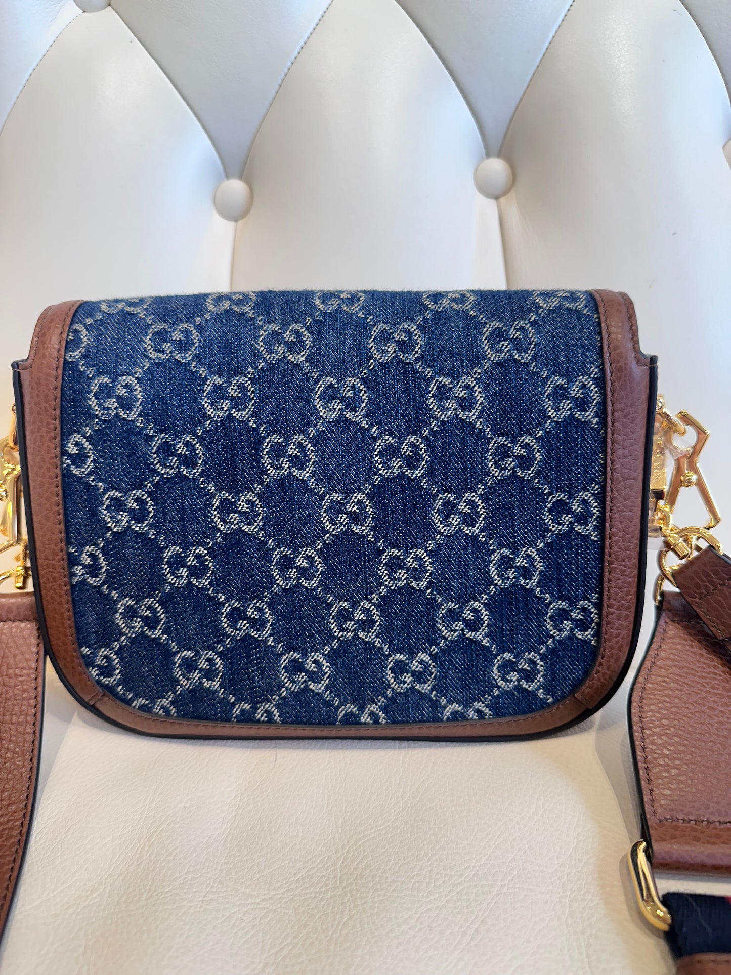 Gucci mini borsa denim 1955 nuova