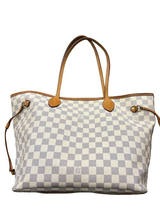 Louis Vuitton Neverfull MM in Tela Damier Azur