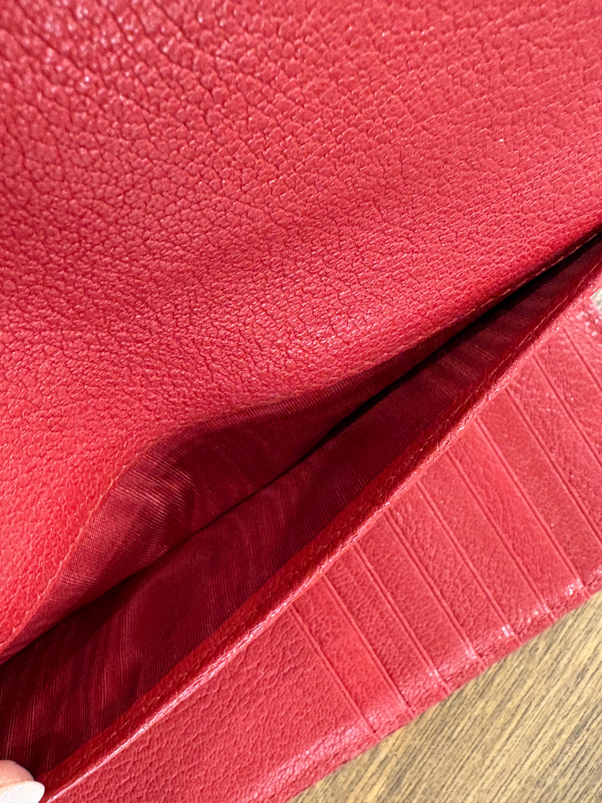 Miu Miu portafoglio in pelle rosa