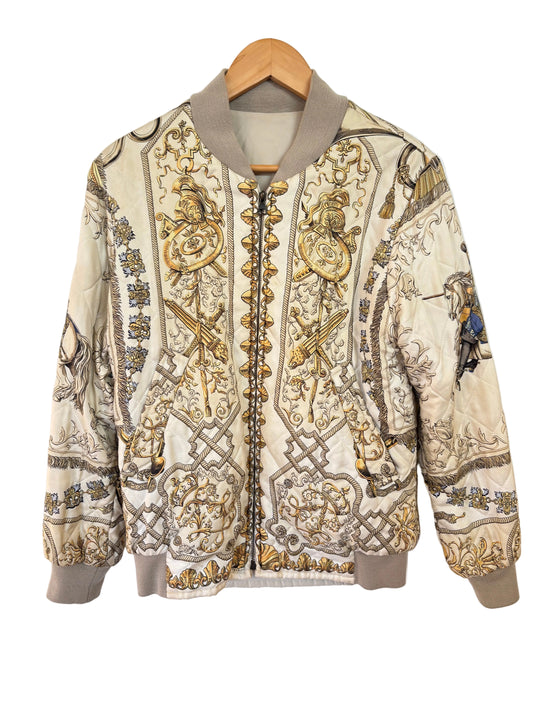 Hermès Bomber Reversibile  "Poste et Cavalerie" dell’illustratore Joachim Metz . Anno1989
