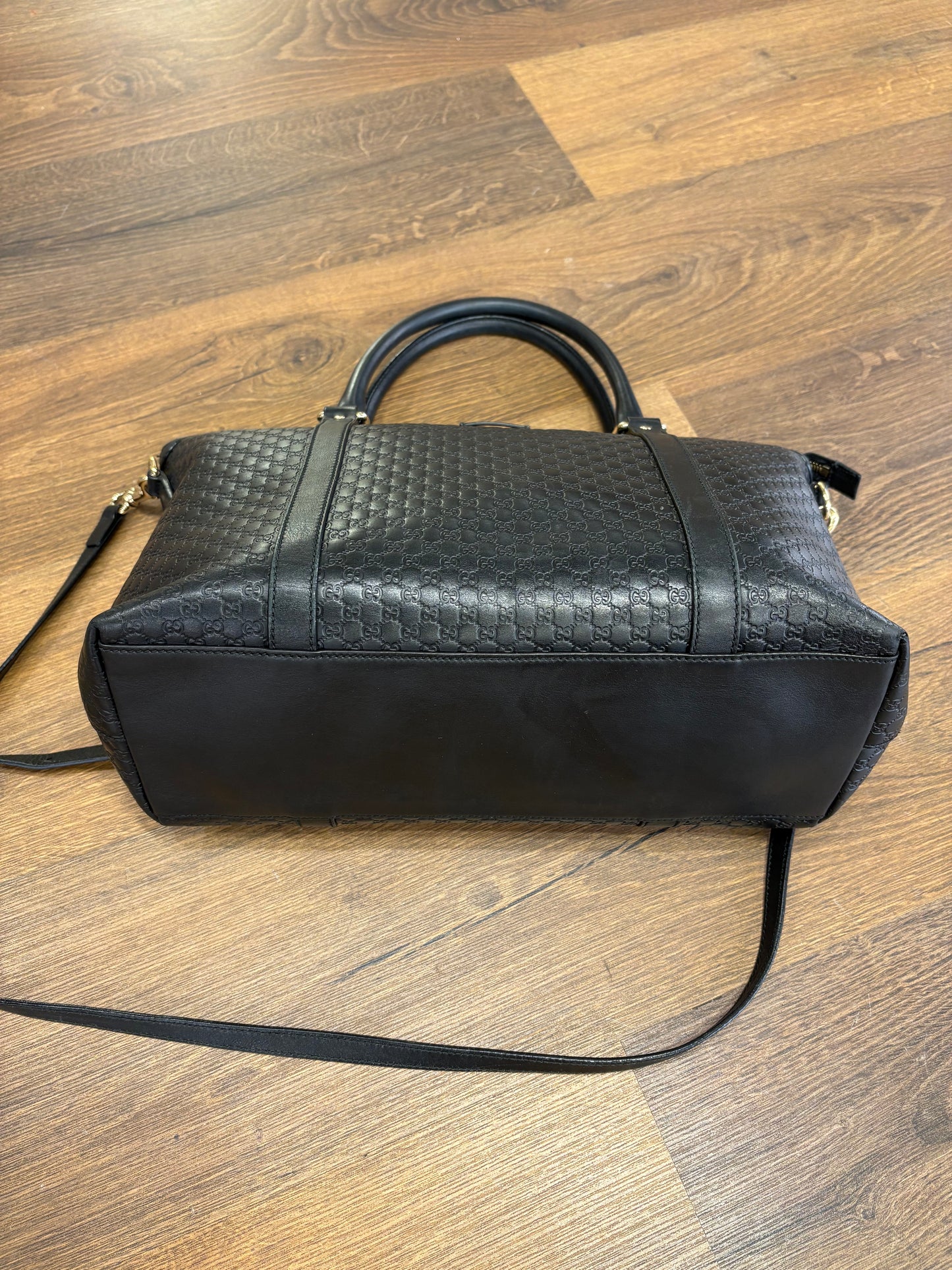 Gucci Tote Convertibile in Pelle Microguccissima