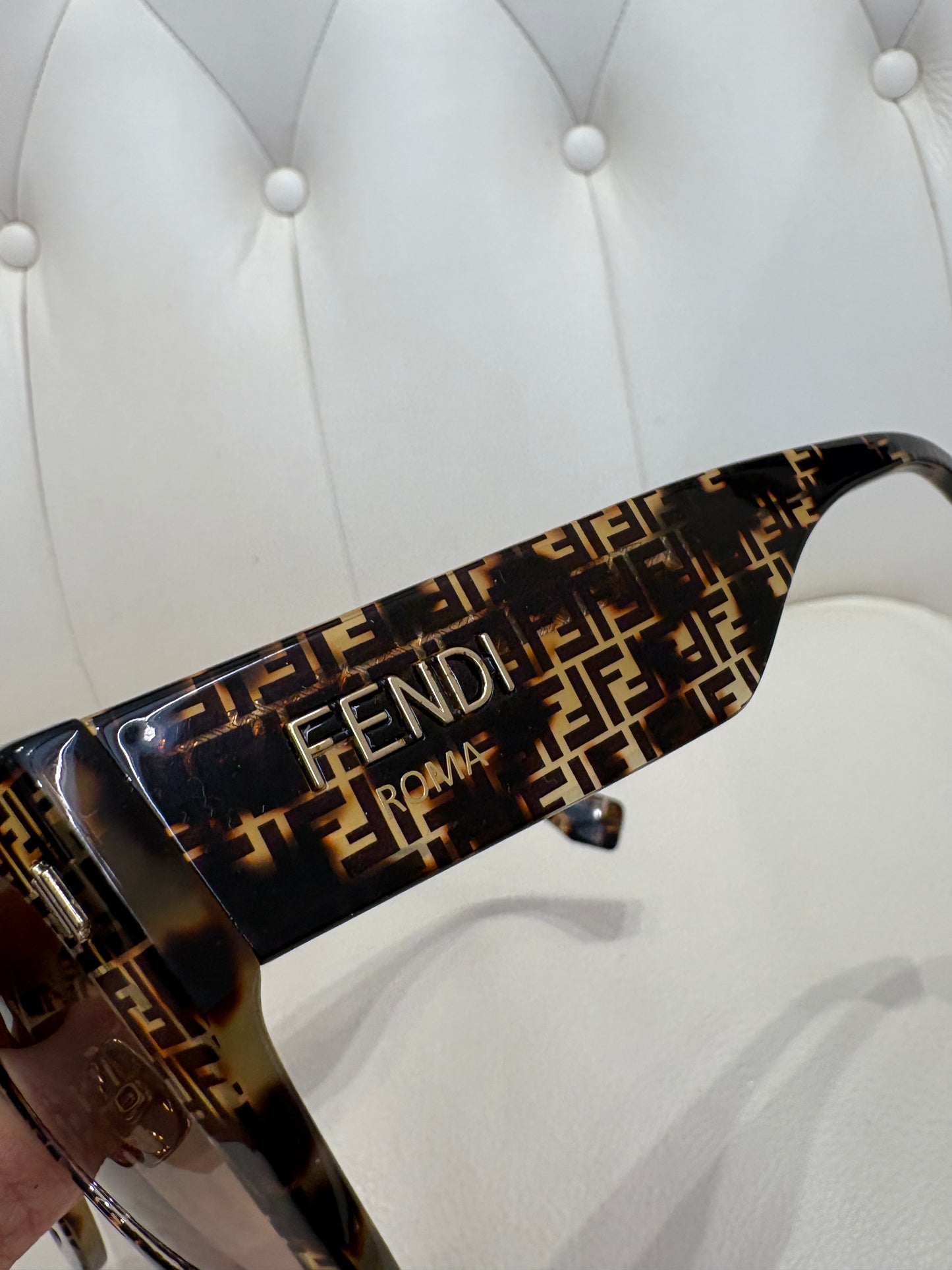 Fendi Occhiali da sole in acetato marrone