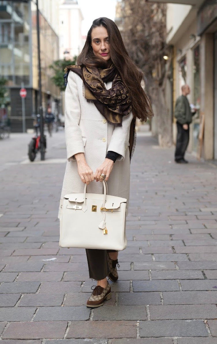 Hermès Birkin 35 colore Craie hardware  gold