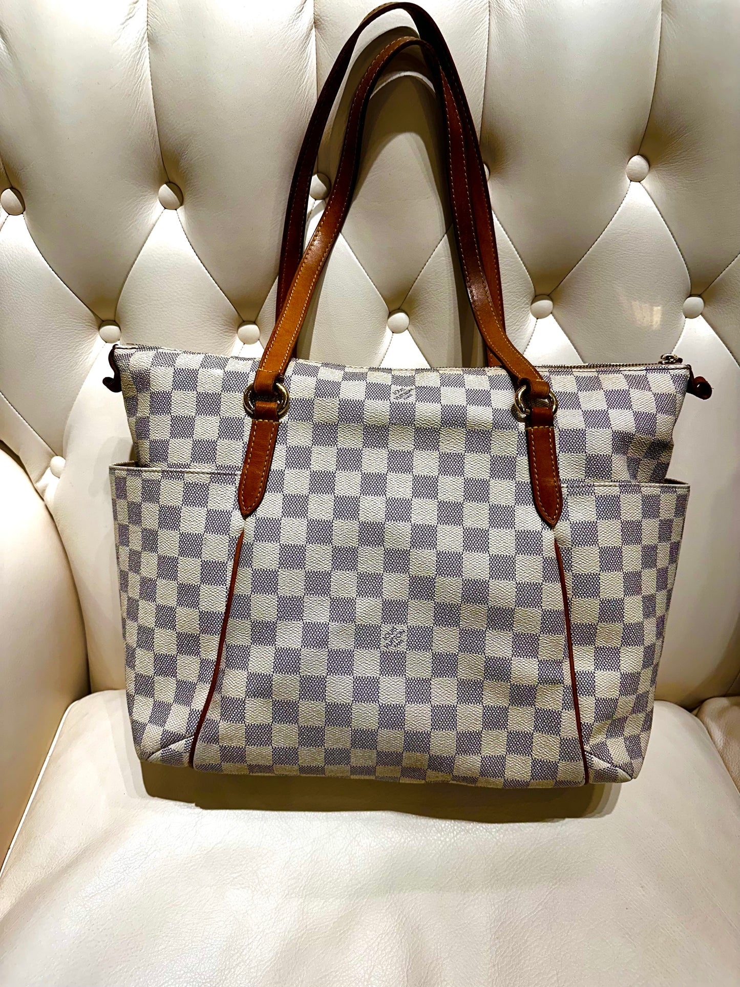 Louis Vuitton Totally in tela damier azur