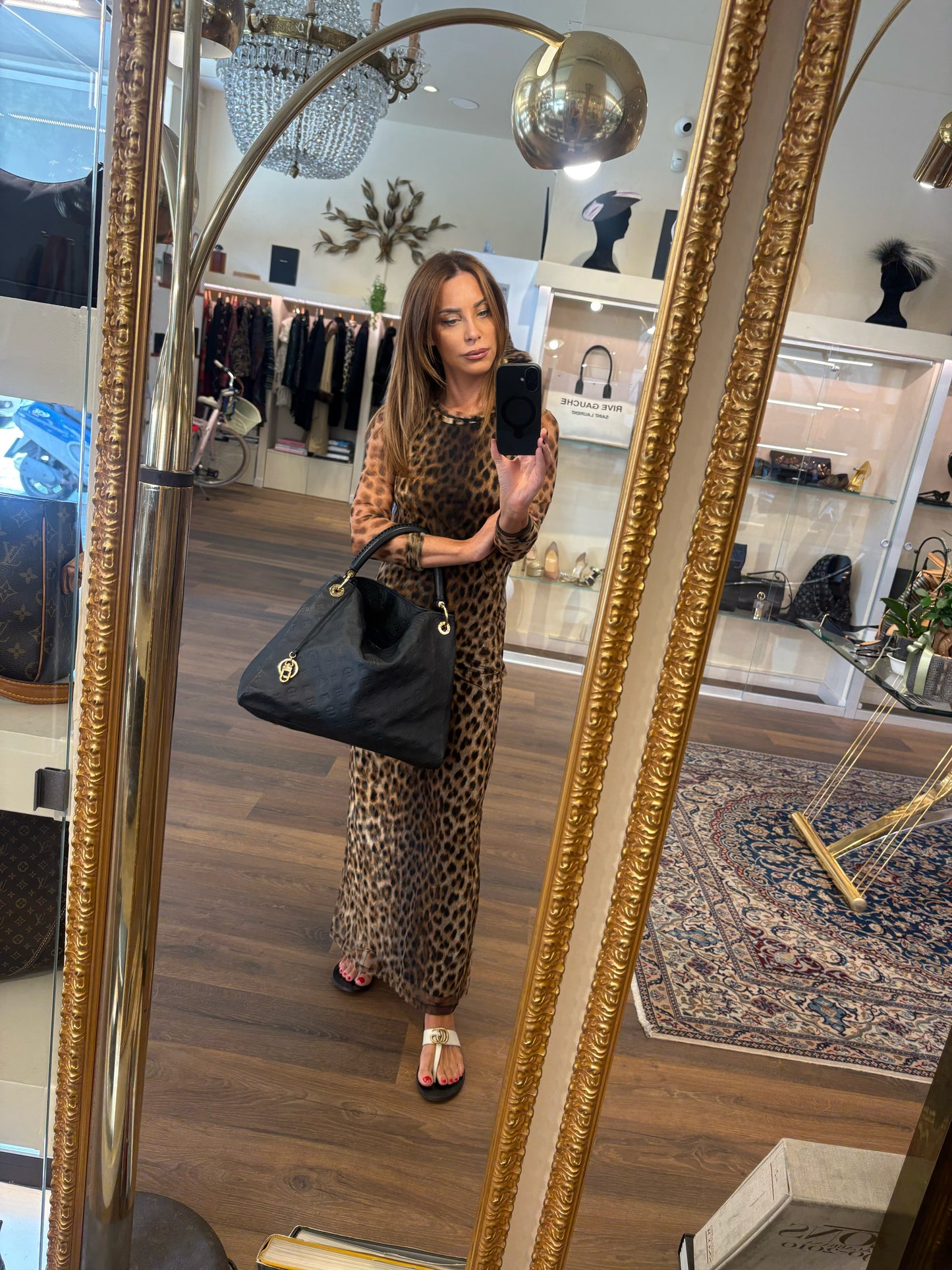 Louis Vuitton Artsy gm in pelle blu notte/midnight blue