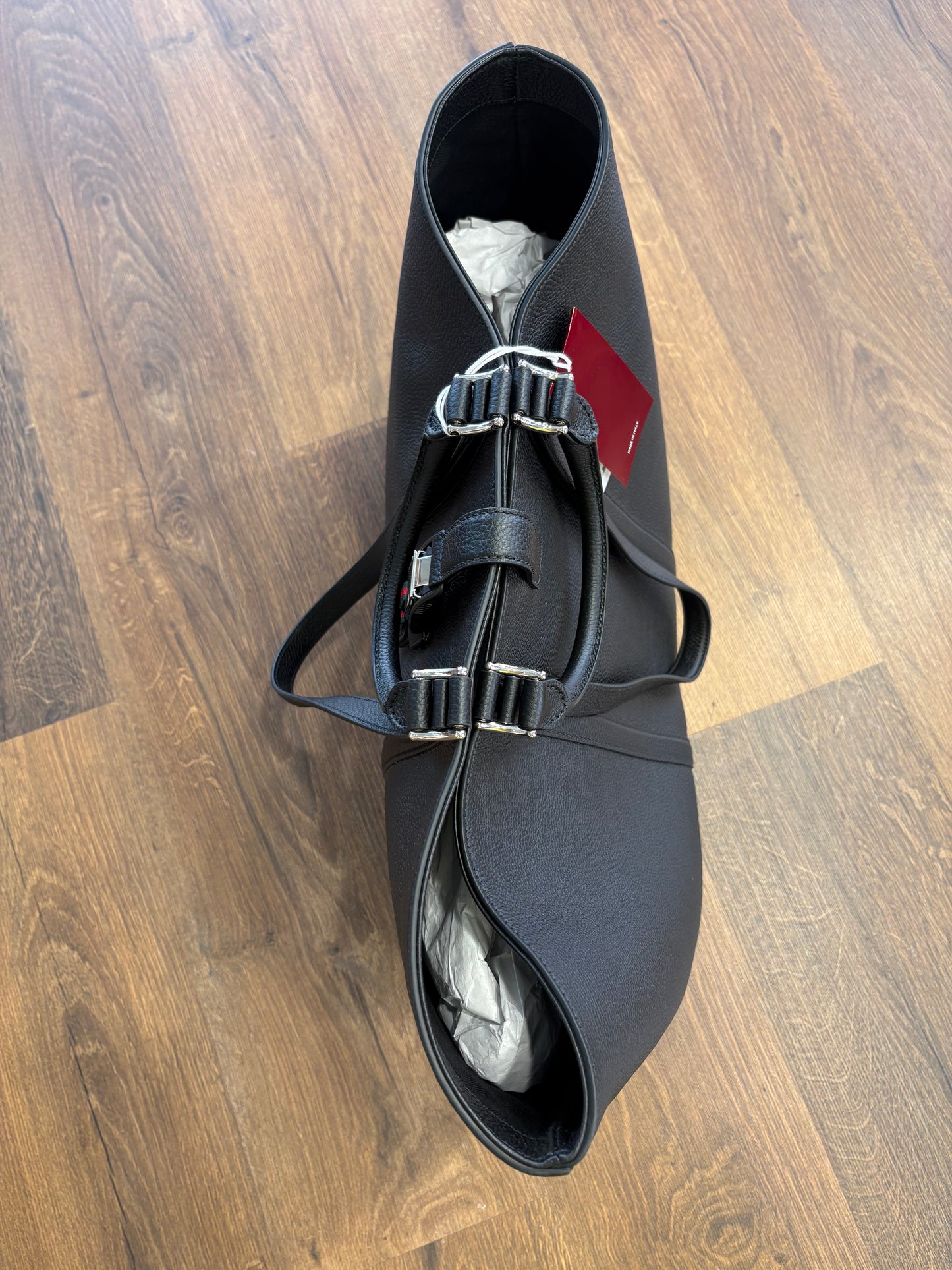 Borsa Tote Gucci Large con Dettaglio Web e Fibbia