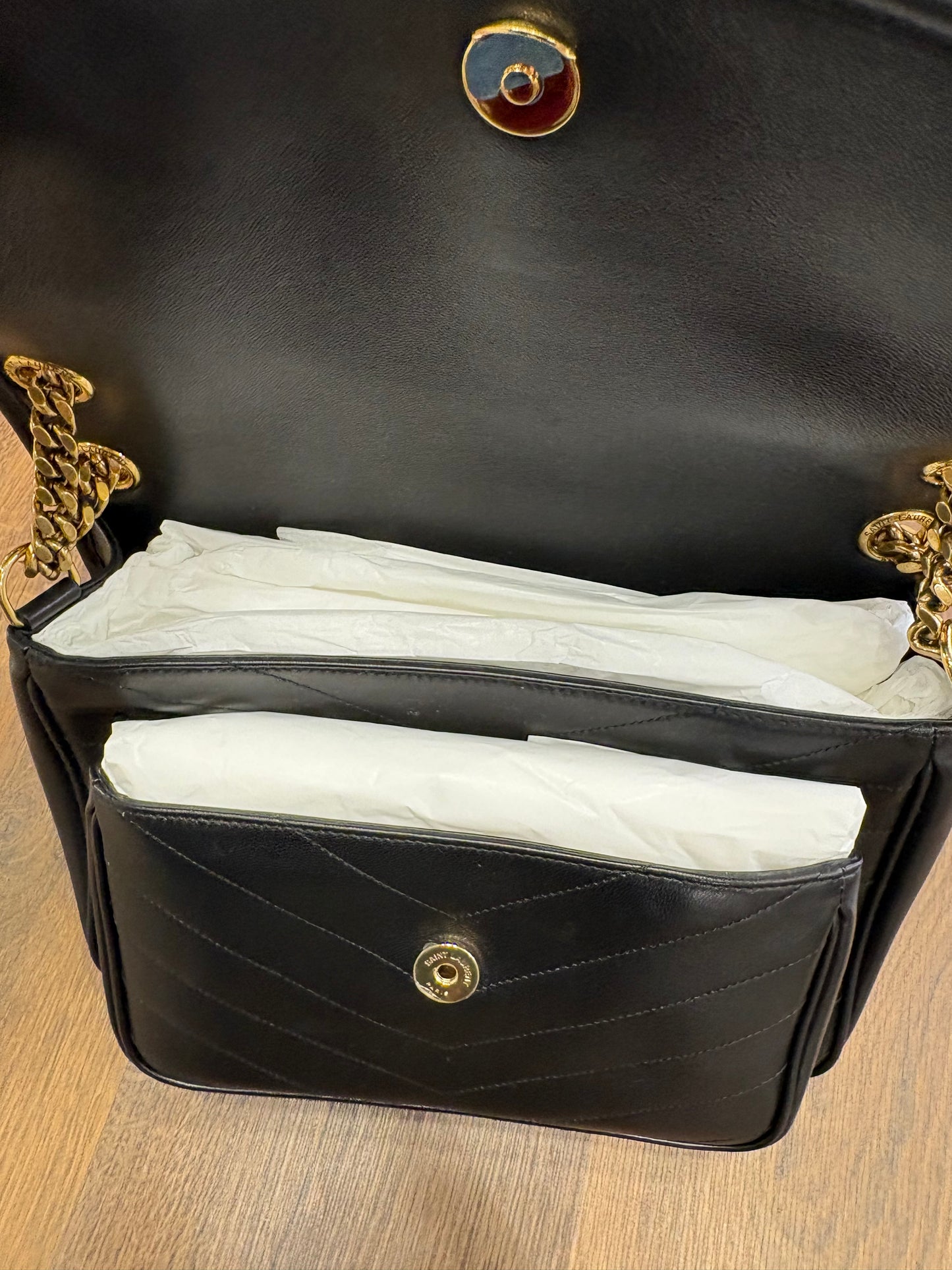 Saint Laurent Niki media in pelle