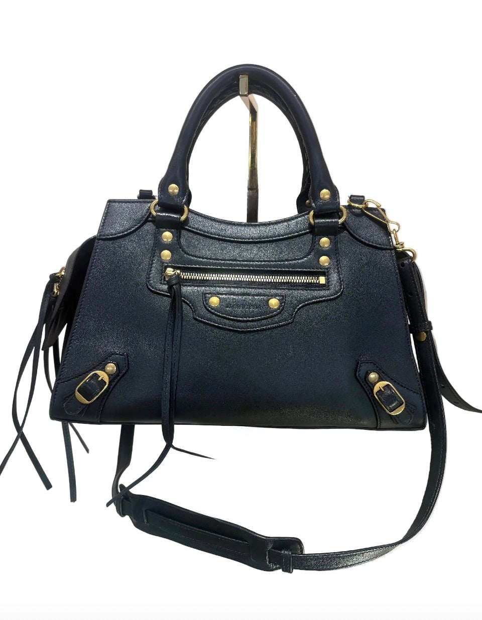 Balenciaga Borsa a Mano Neo Classic Small City in Pelle Liscia Nera