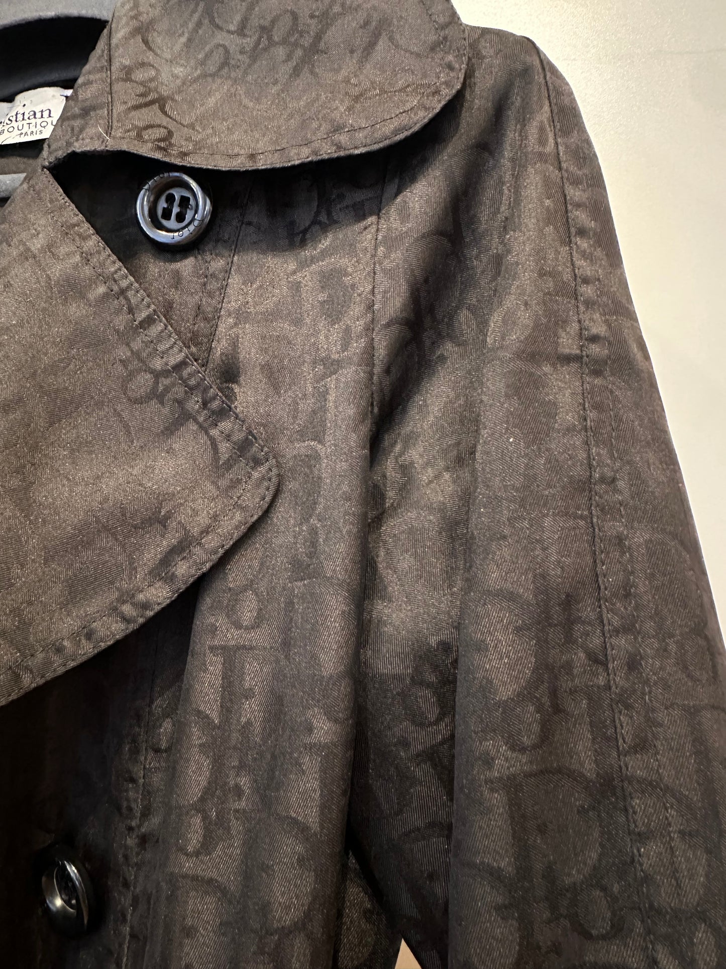 Dior trench sfoderato tecnico con monogram