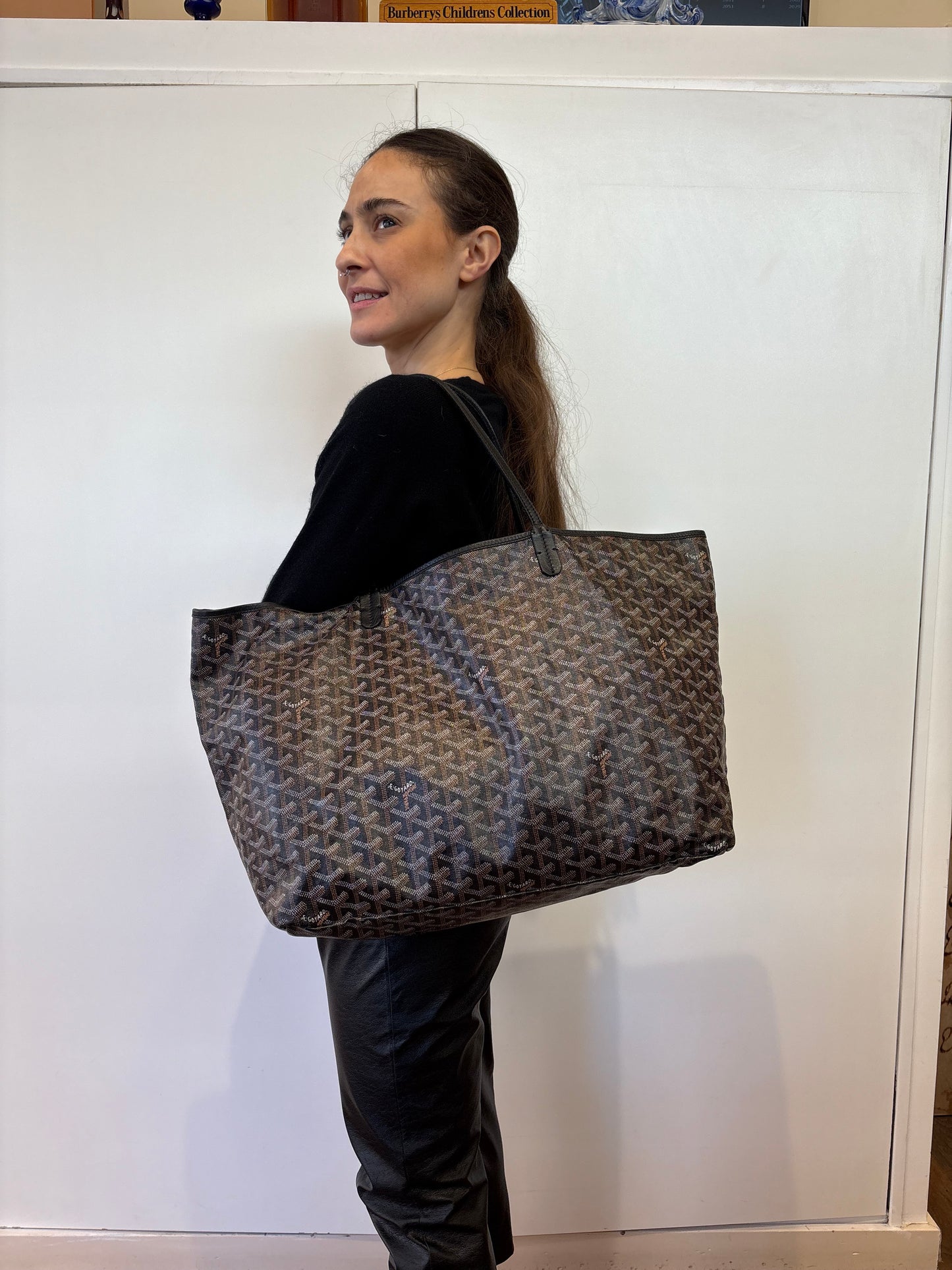 Goyard Saint Louis GM nero/marrone