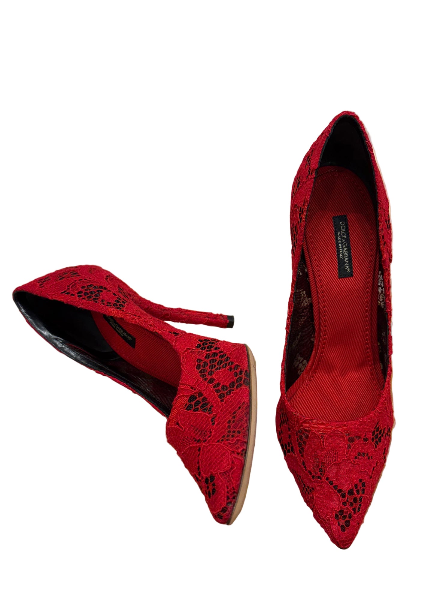 Dolce Gabbana décolleté in pizzo 38.5