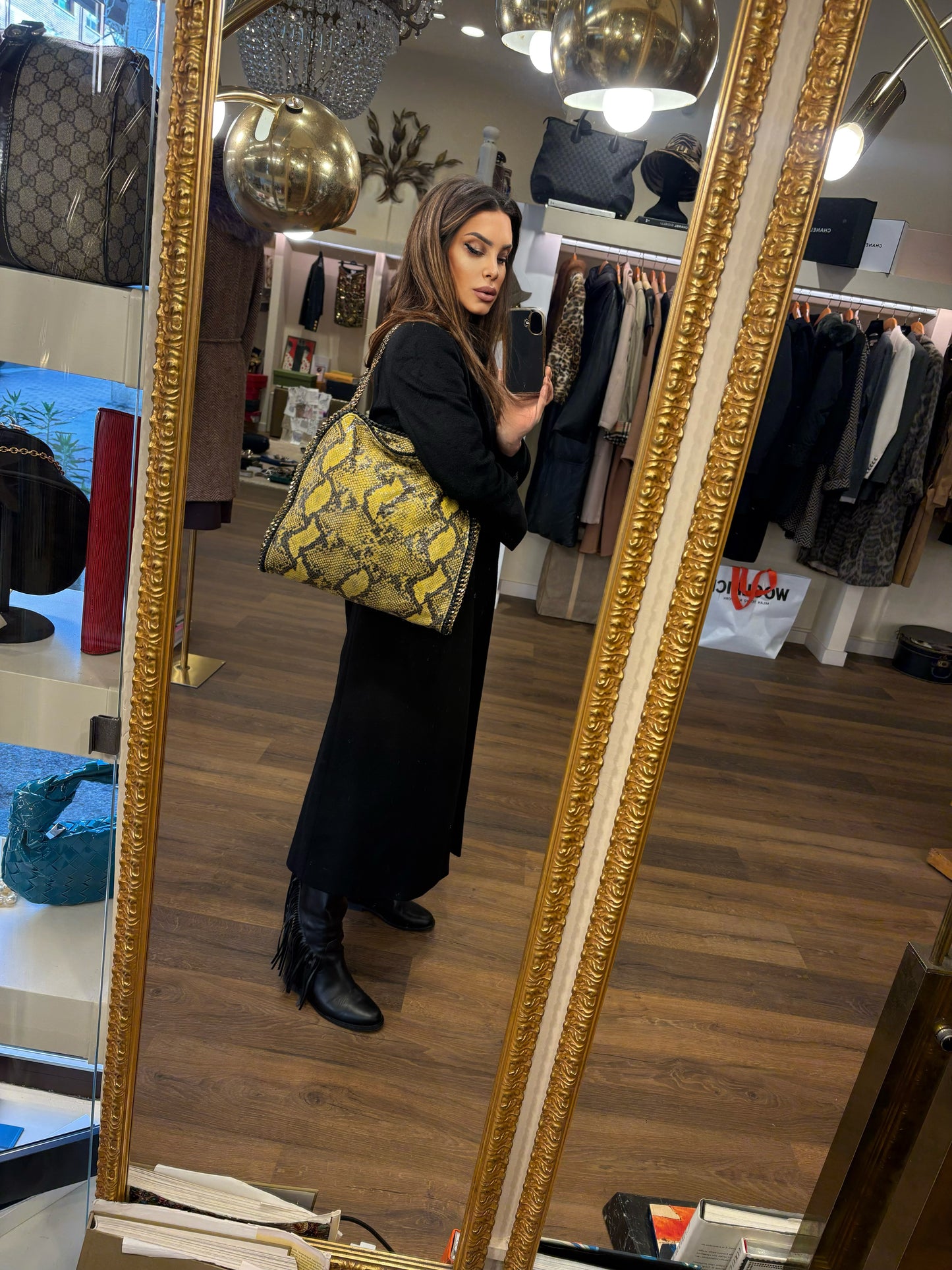 Stella McCartney borsa Falabella pitonata ( vegan leather )