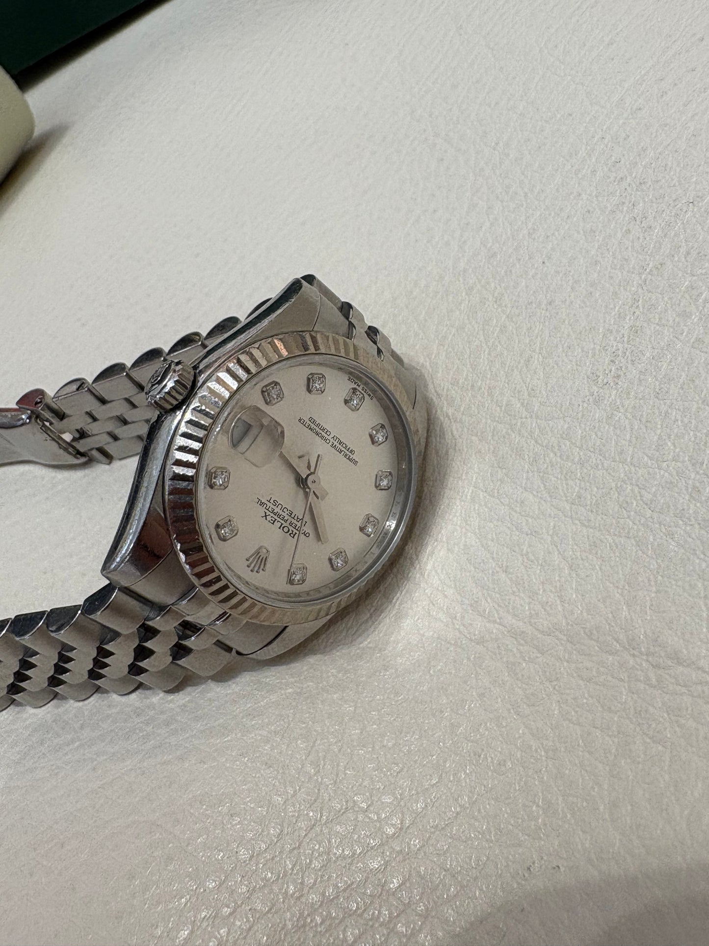 Rolex Oyster Perpetual acciaio /oro e diamanti mis 31