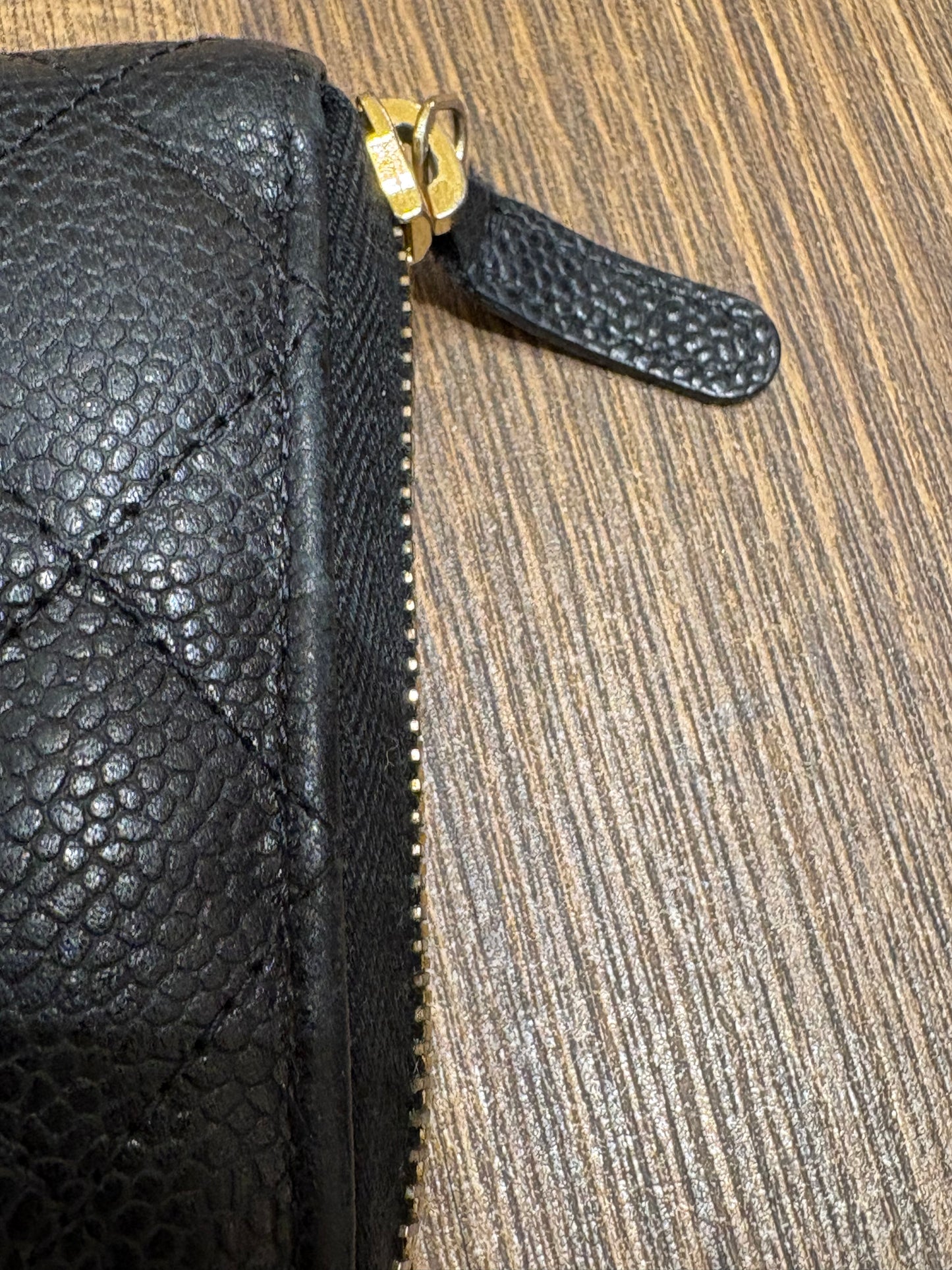 Chanel Portafoglio  Timeless in Pelle Caviar e Oro