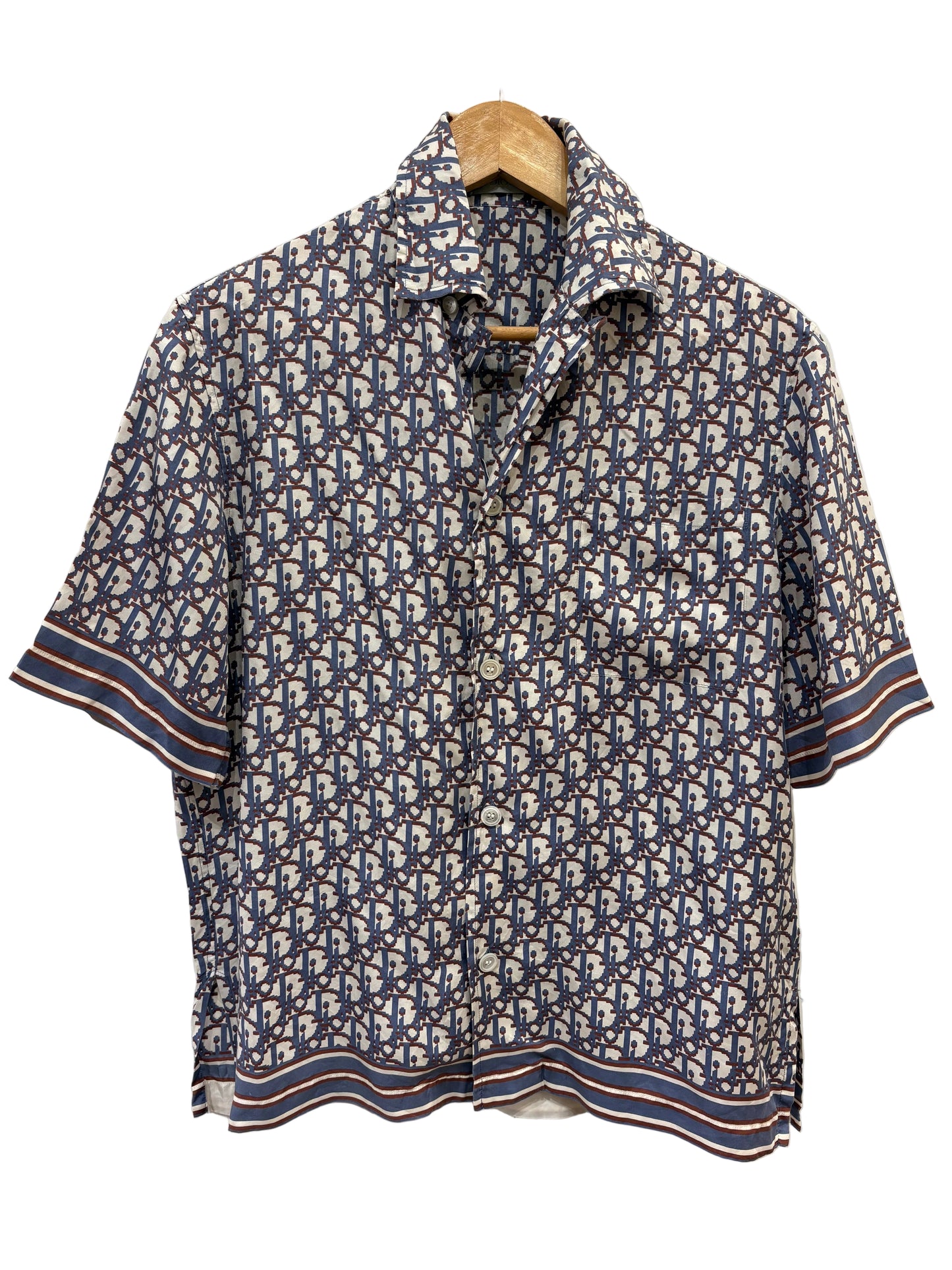 Dior camicia in seta Oblique uomo